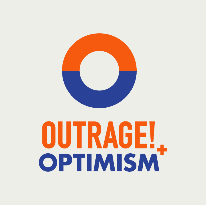 Outrage + Optimism podcast cover art
