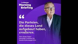 The Pioneer Morning Briefing - Nachrichten aus Politik und Wirtschaft podcast cover art