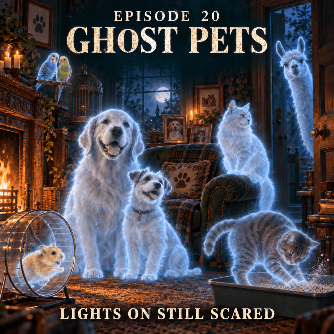 Lights On Still Scared podcast cover art