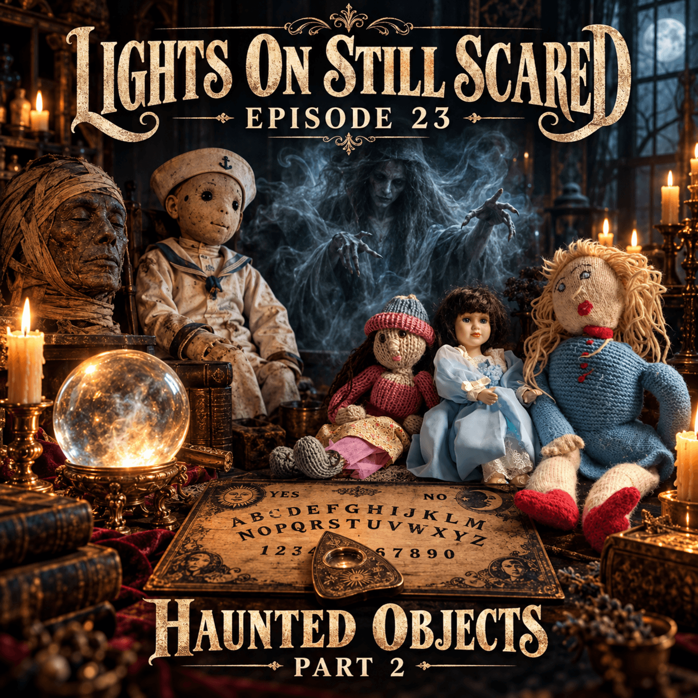 Lights On Still Scared podcast cover art