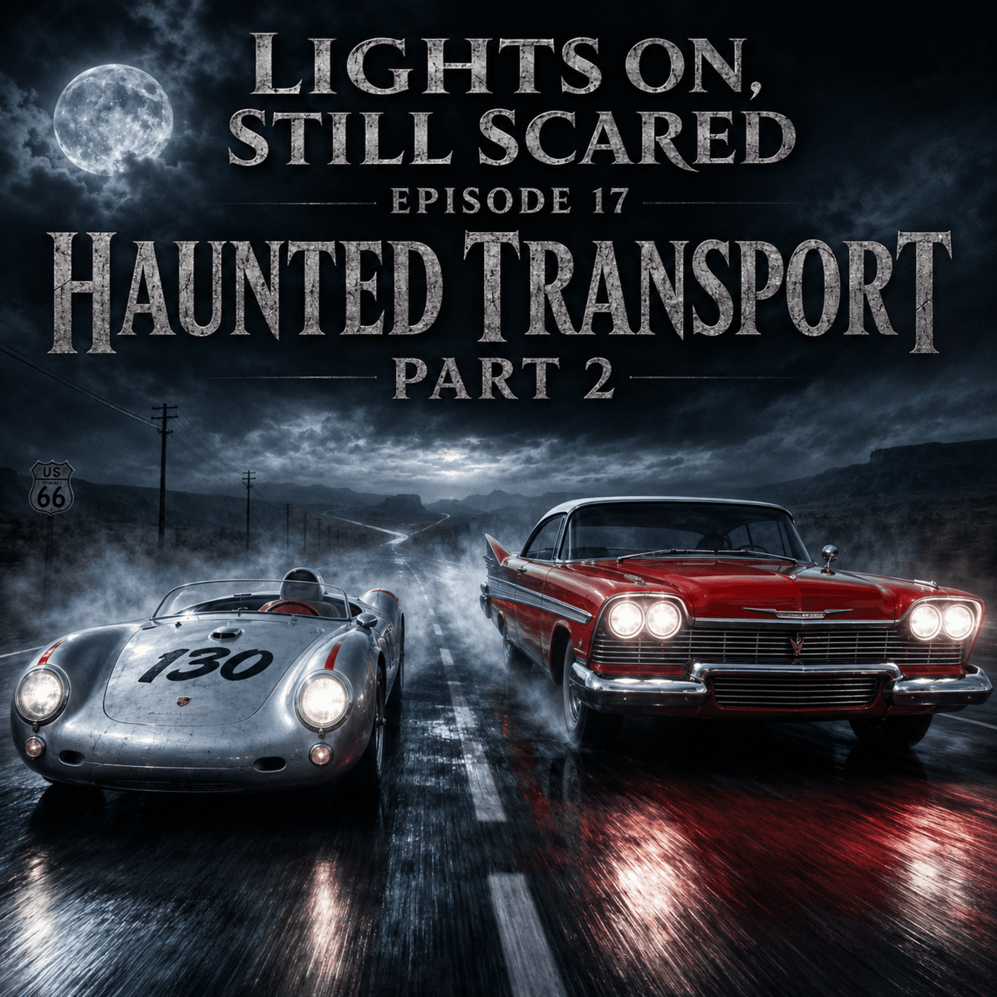 Lights On Still Scared podcast cover art