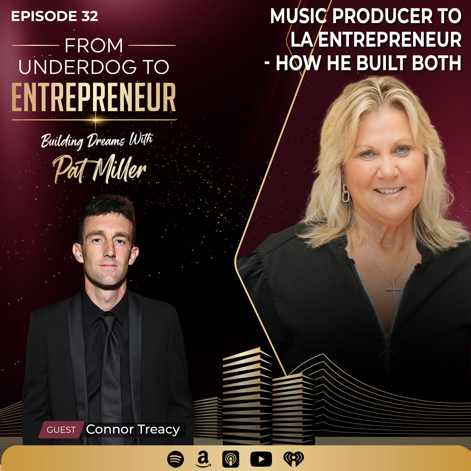 From Underdog to Entrepreneur: Building Dreams with Pat Miller podcast cover art