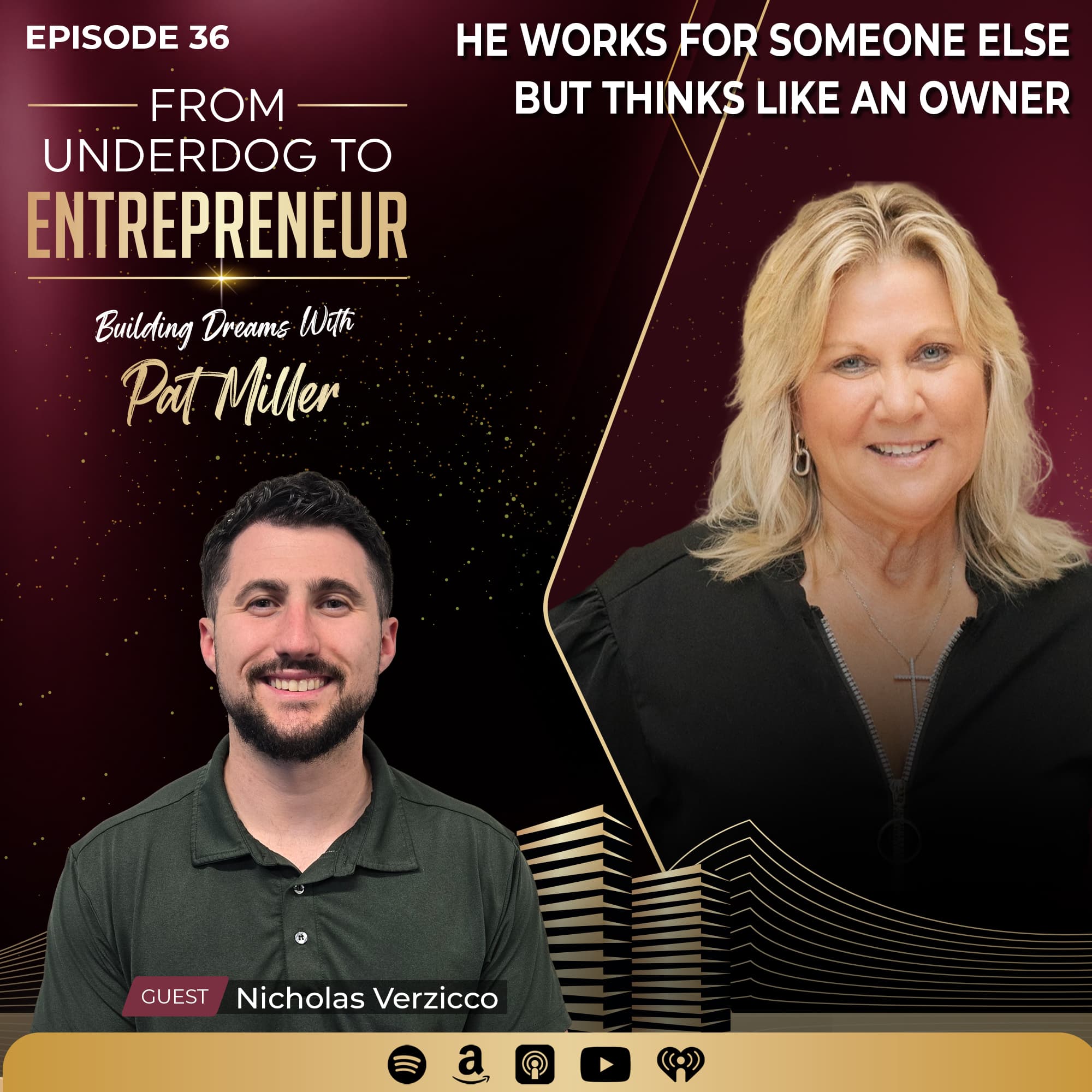 From Underdog to Entrepreneur: Building Dreams with Pat Miller podcast cover art