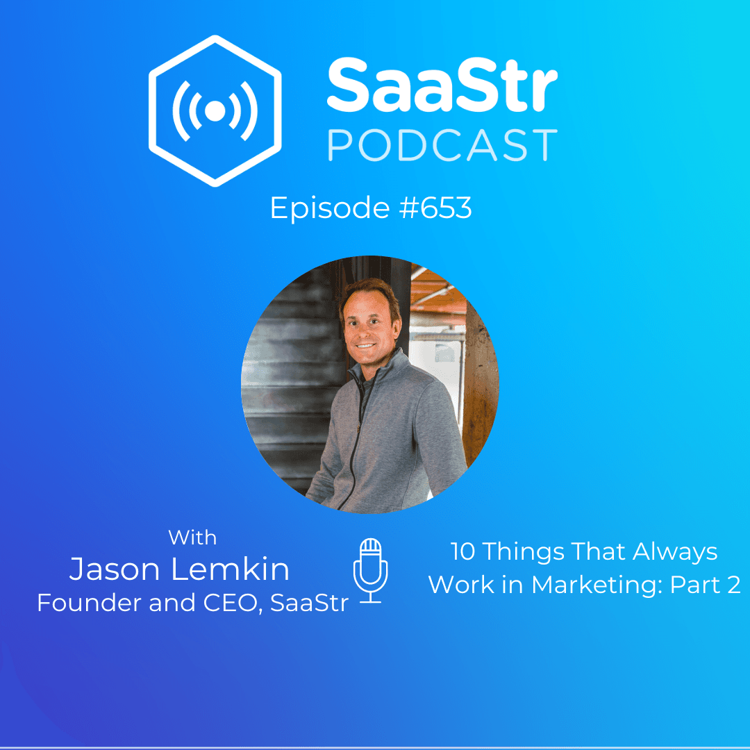 The Official SaaStr Podcast: SaaS | Founders | Investors cover art