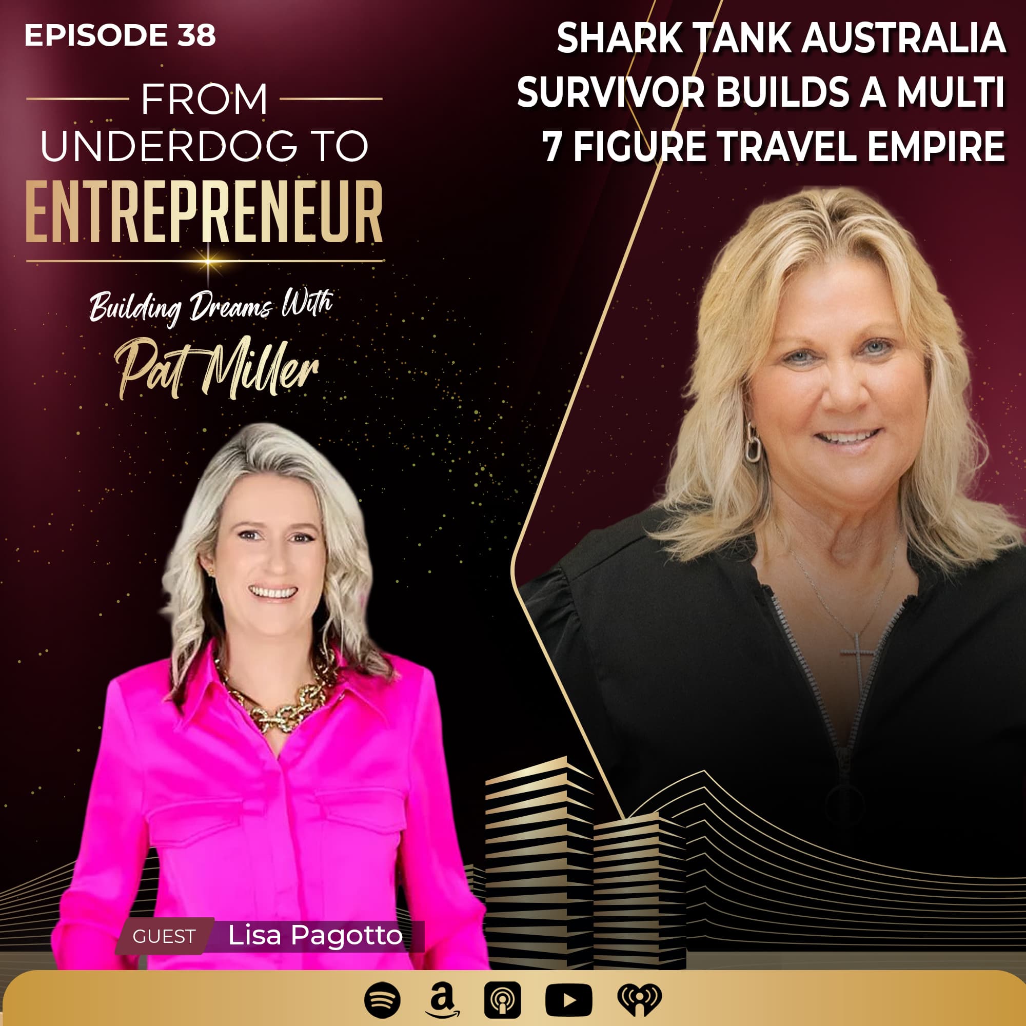 From Underdog to Entrepreneur: Building Dreams with Pat Miller podcast cover art