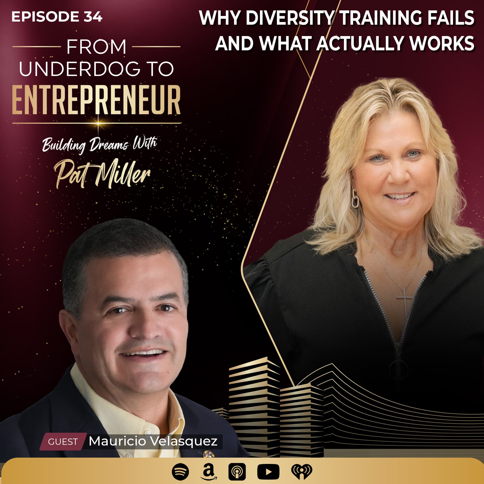 From Underdog to Entrepreneur: Building Dreams with Pat Miller podcast cover art