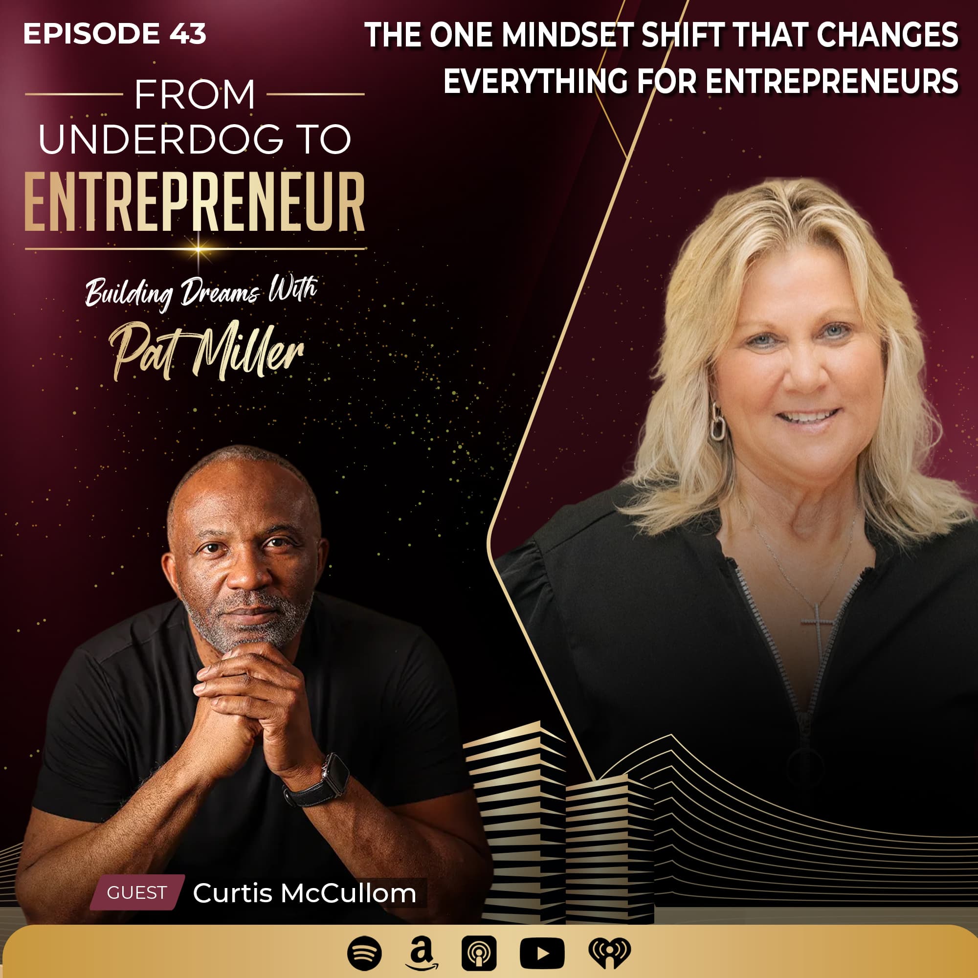 From Underdog to Entrepreneur: Building Dreams with Pat Miller podcast cover art