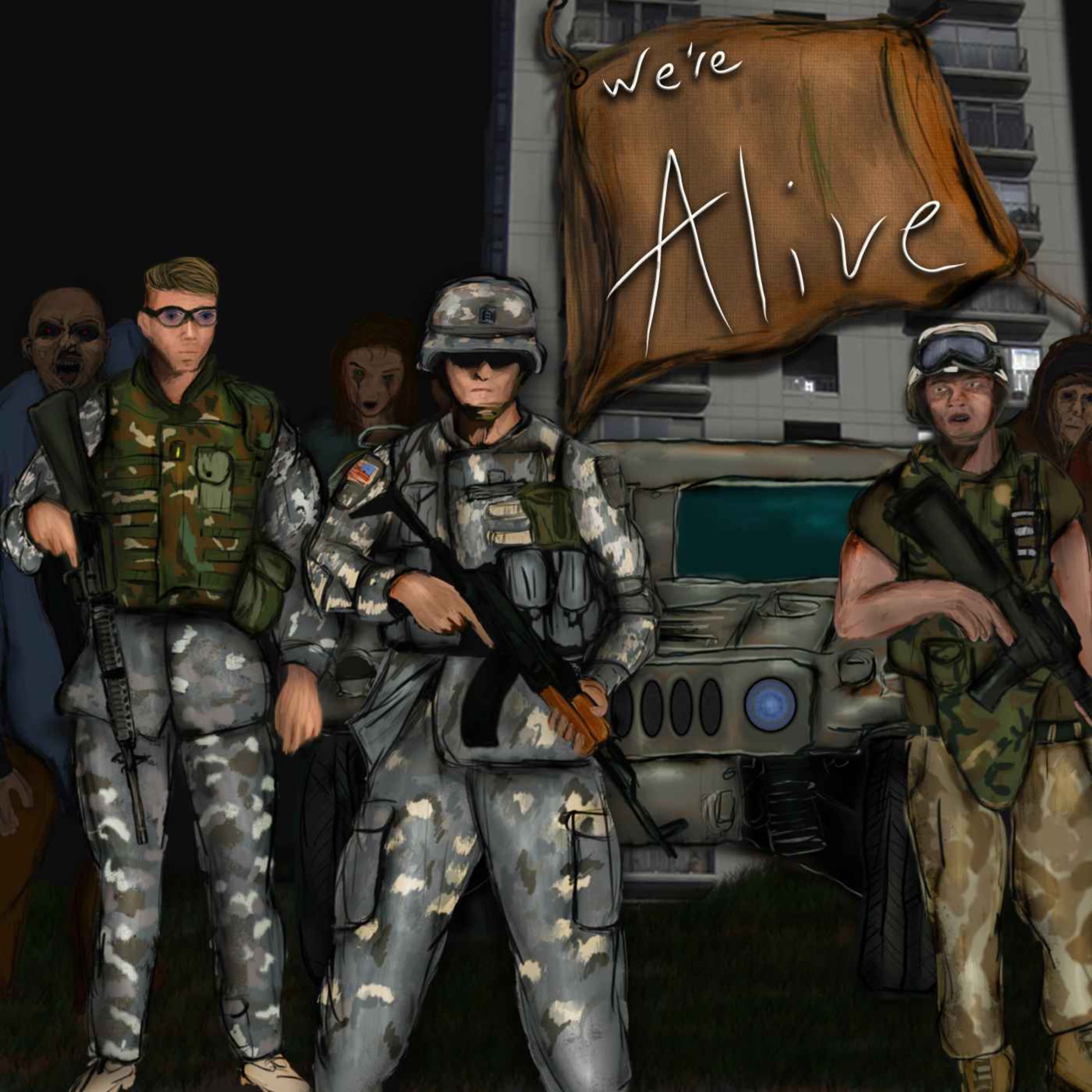 We're Alive podcast cover art