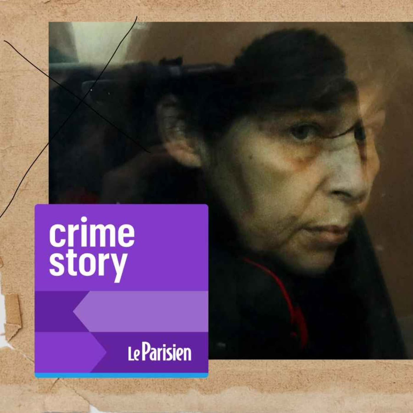 Crime story podcast cover art