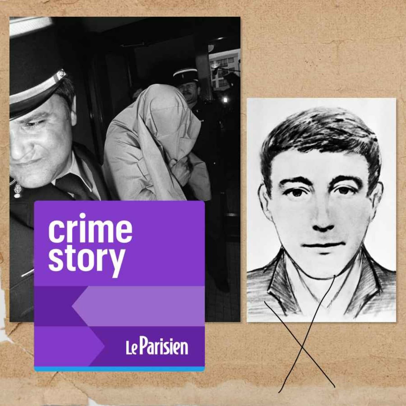 Crime story podcast cover art