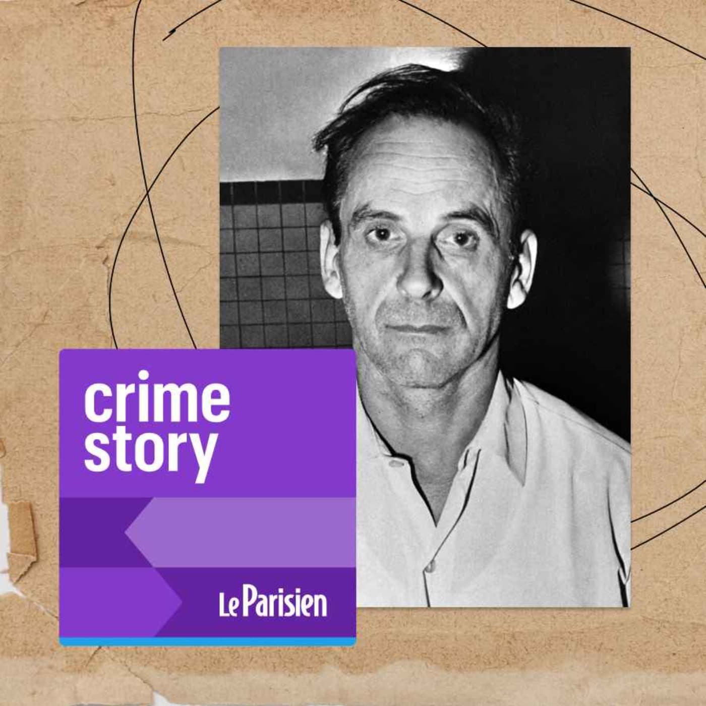 Crime story podcast cover art