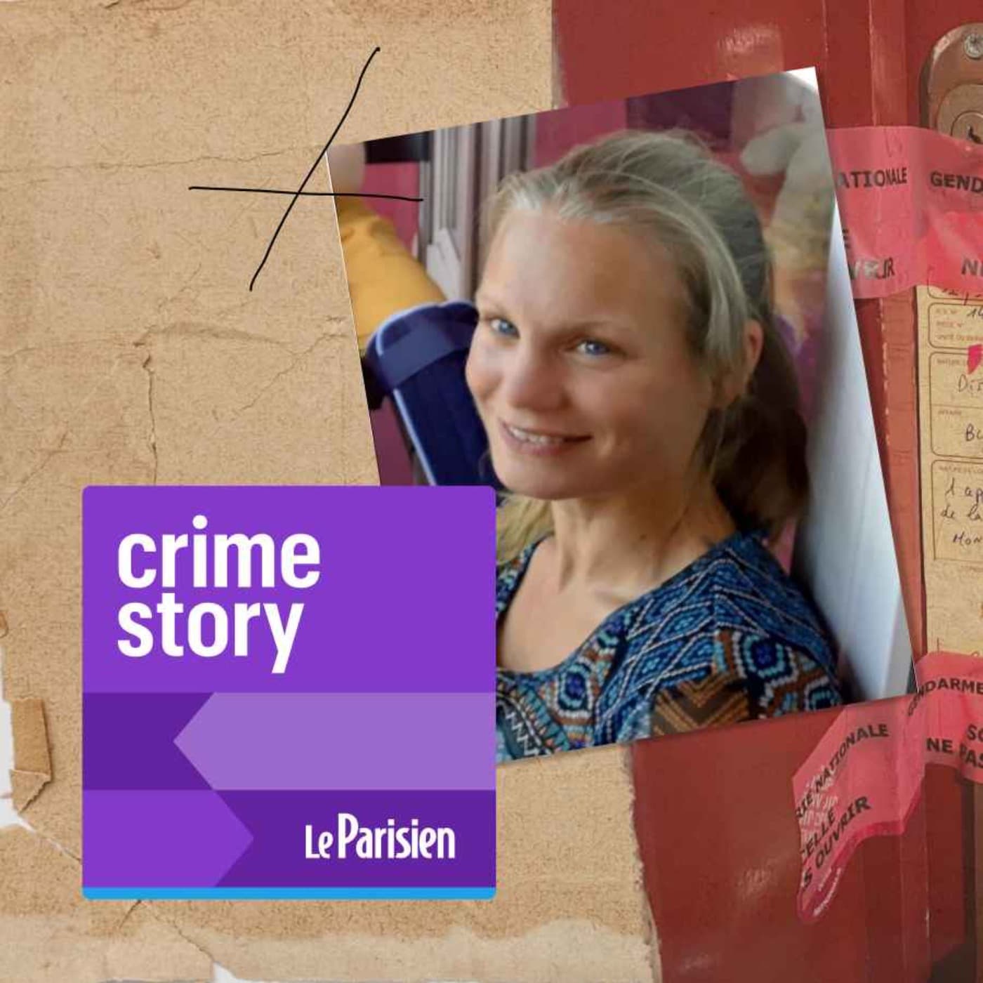 Crime story podcast cover art