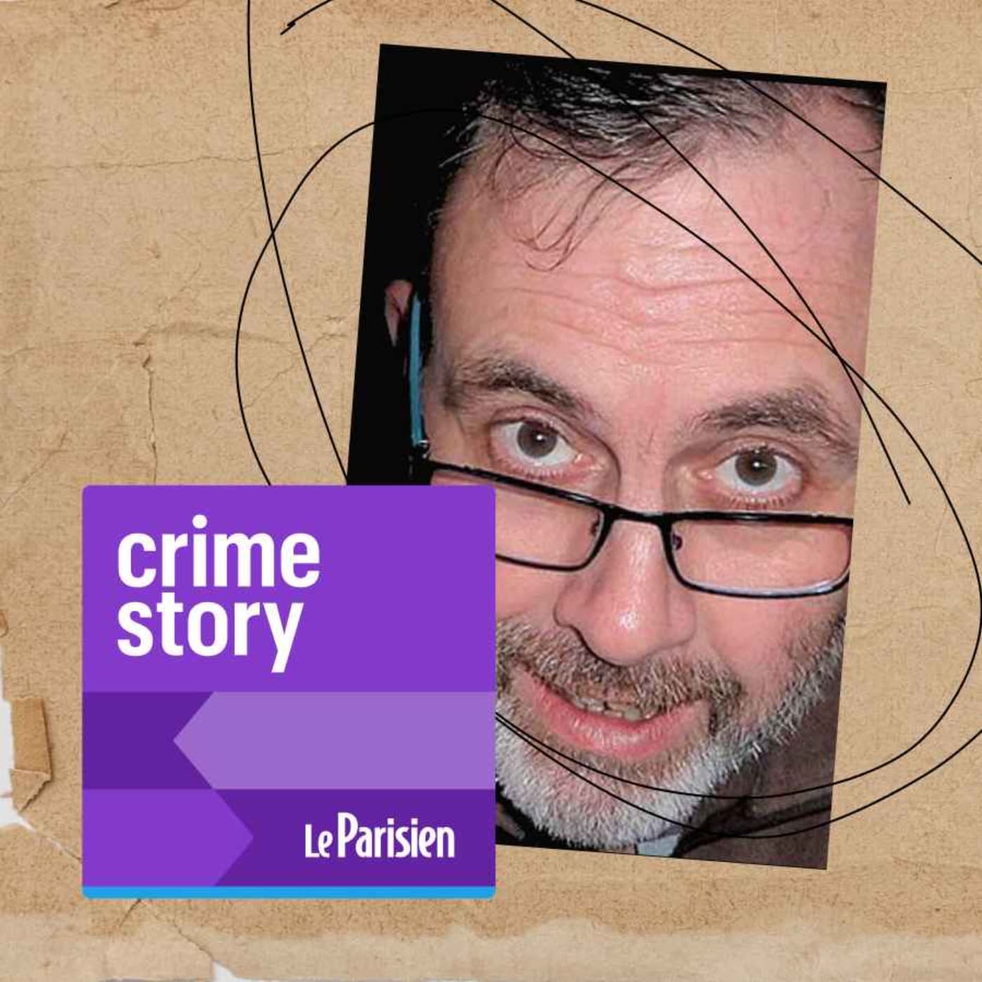 Crime story podcast cover art