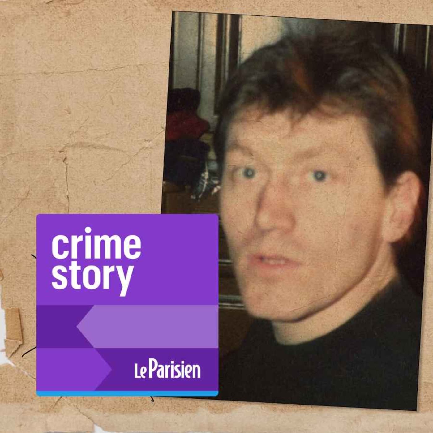 Crime story podcast cover art
