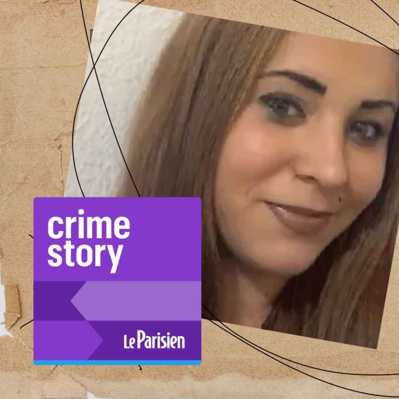 Crime story podcast cover art