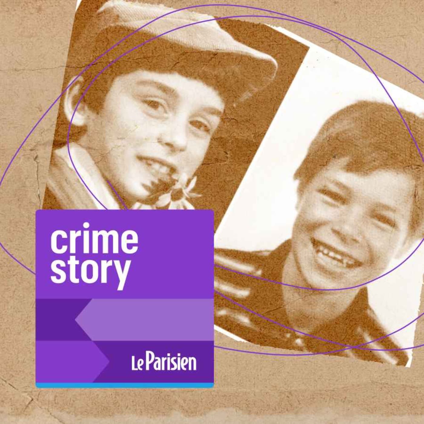 Crime story podcast cover art