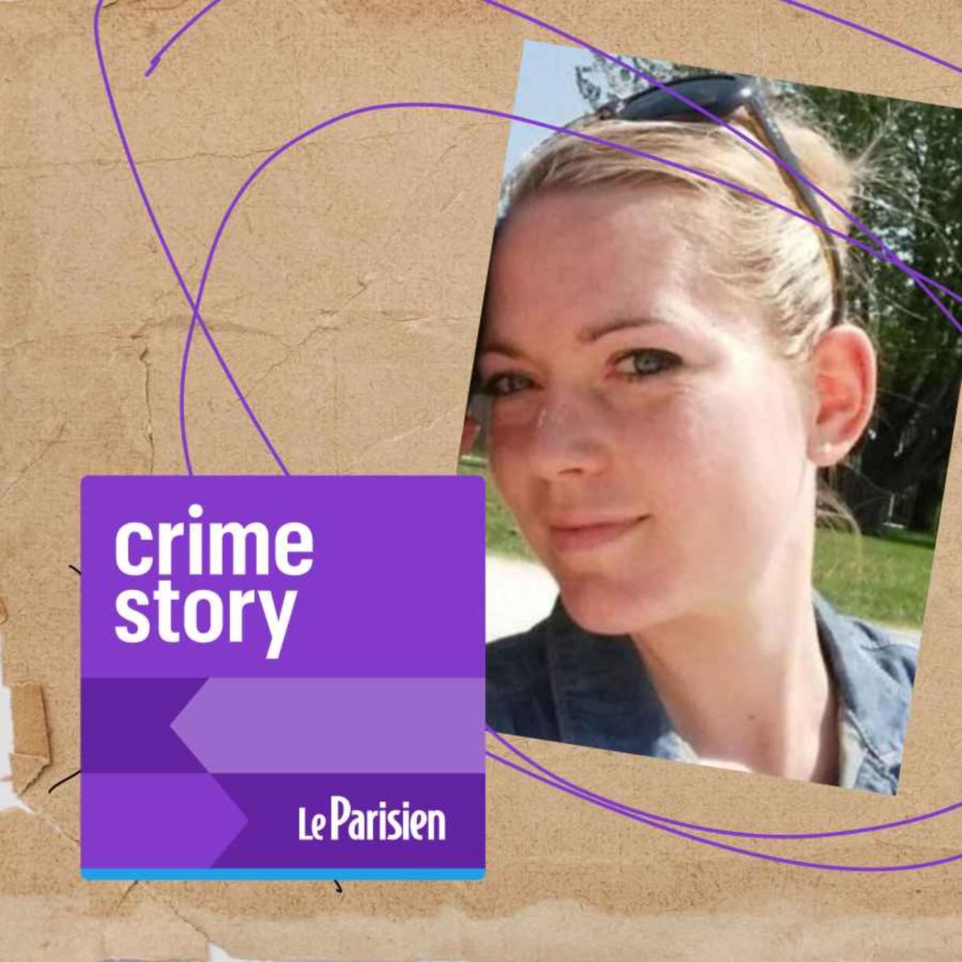 Crime story podcast cover art