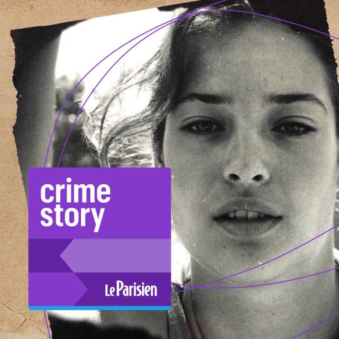 Crime story podcast cover art