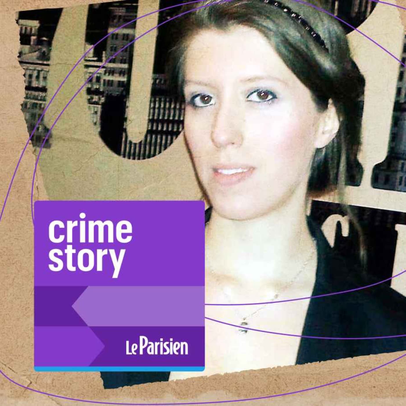 Crime story podcast cover art