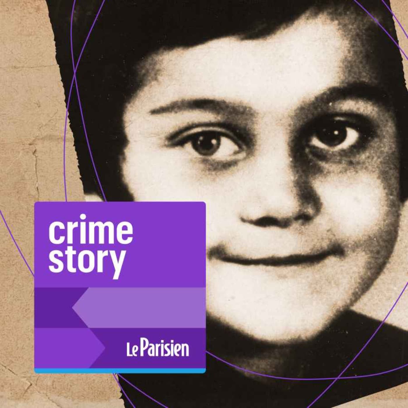 Crime story podcast cover art