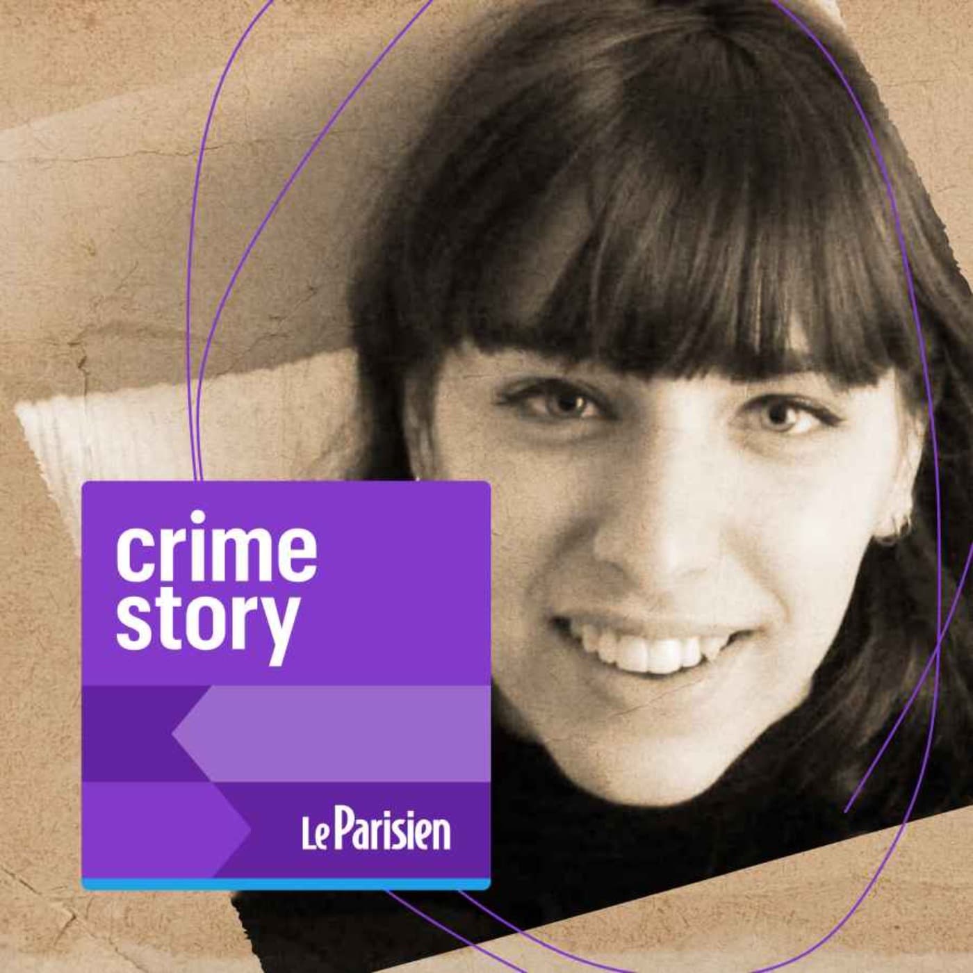 Crime story podcast cover art