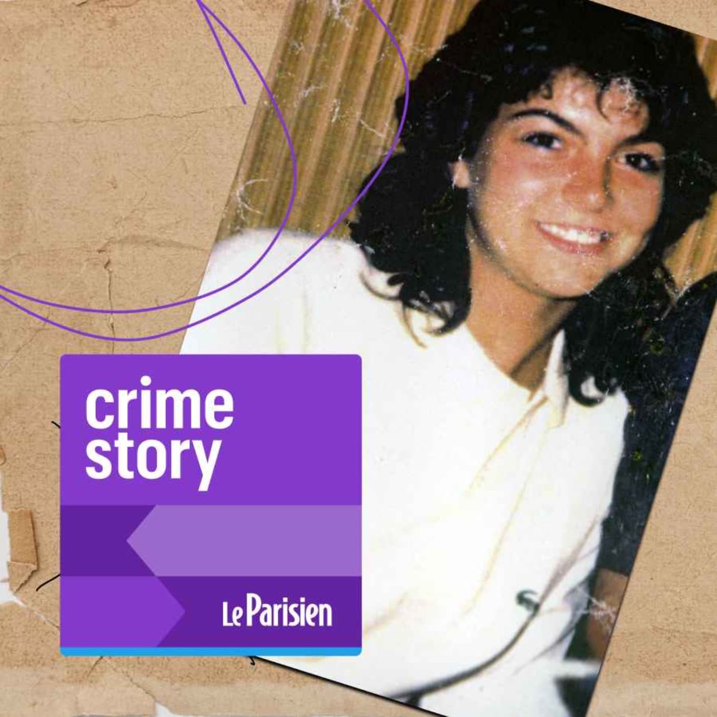 Crime story podcast cover art