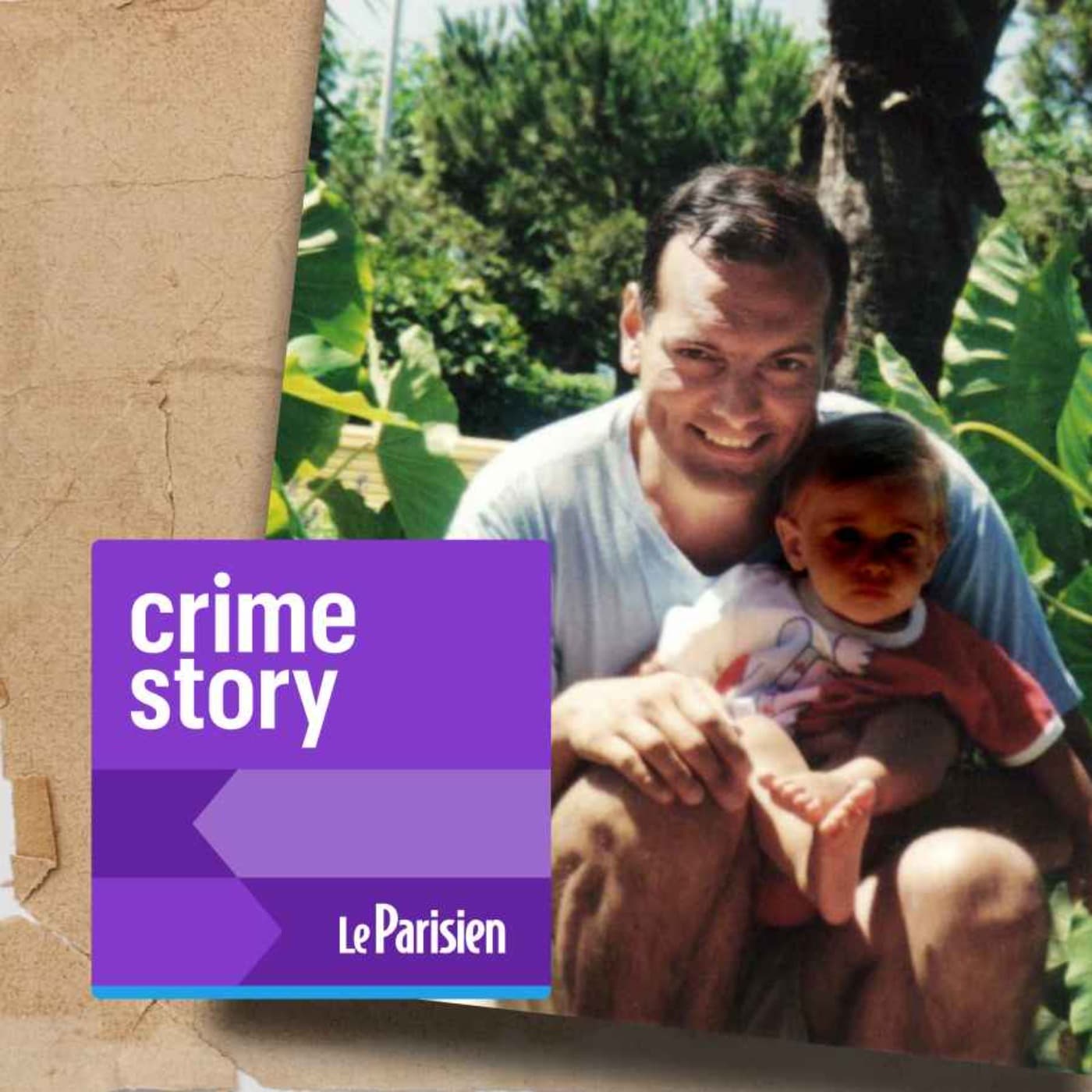 Crime story podcast cover art
