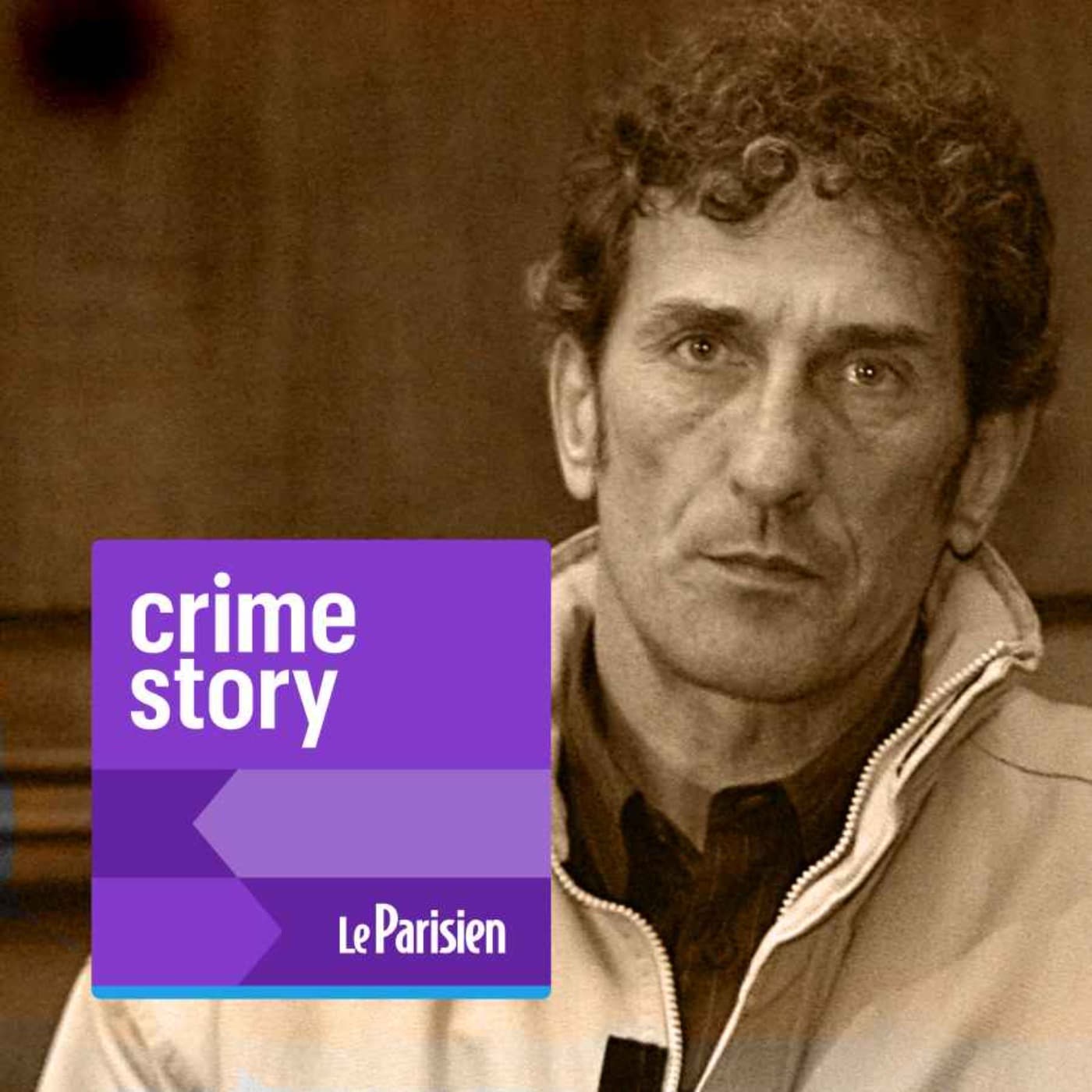 Crime story podcast cover art