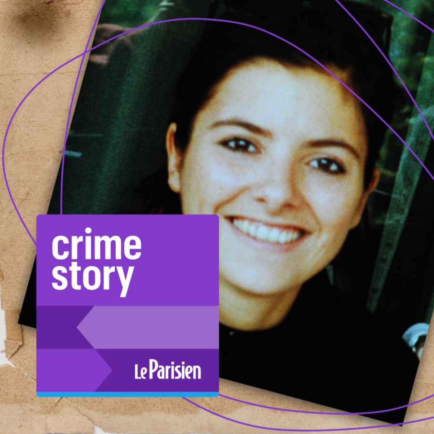 Crime story podcast cover art