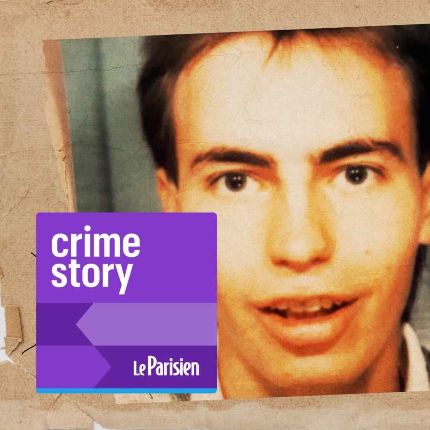 Crime story podcast cover art