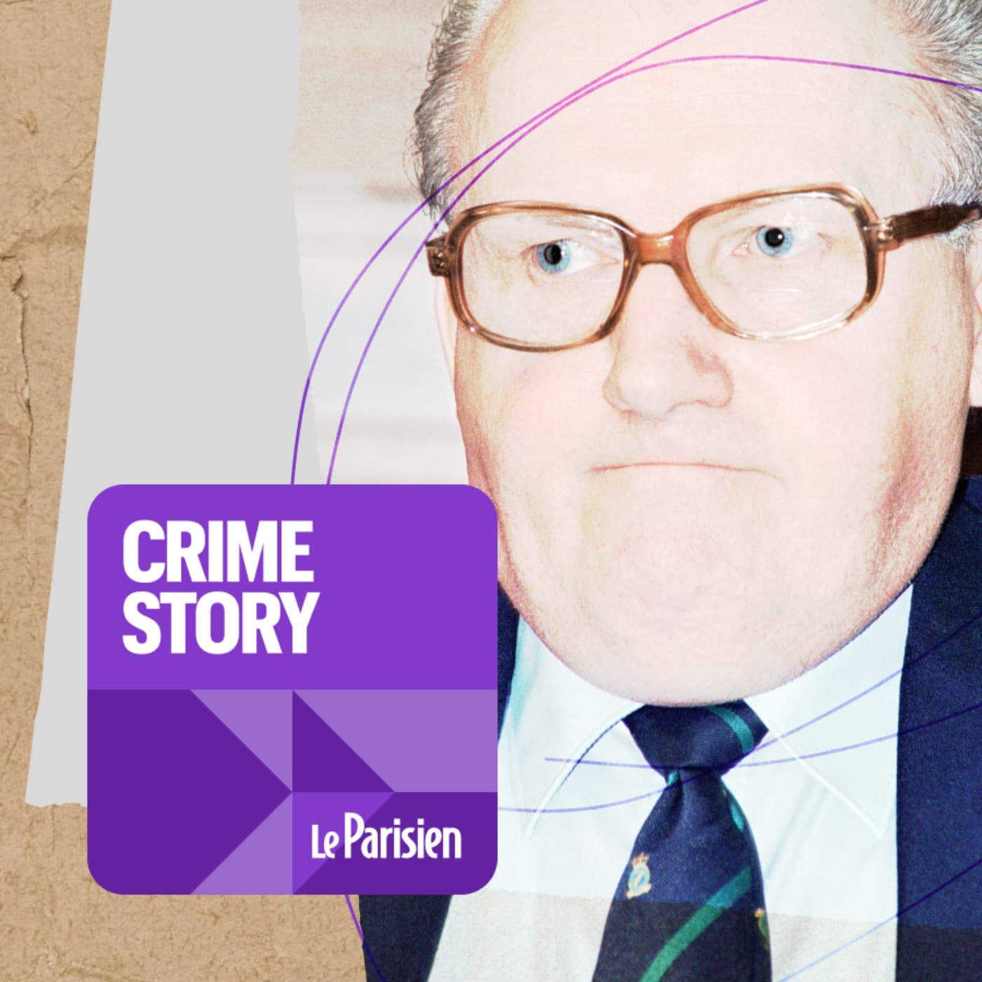 Crime story podcast cover art