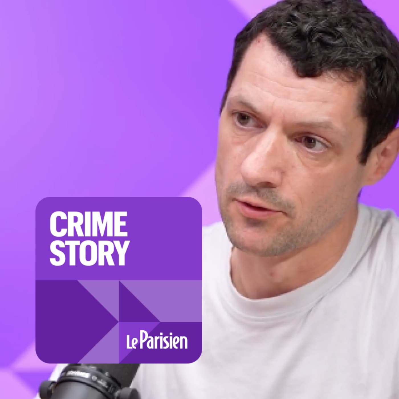 Crime story podcast cover art