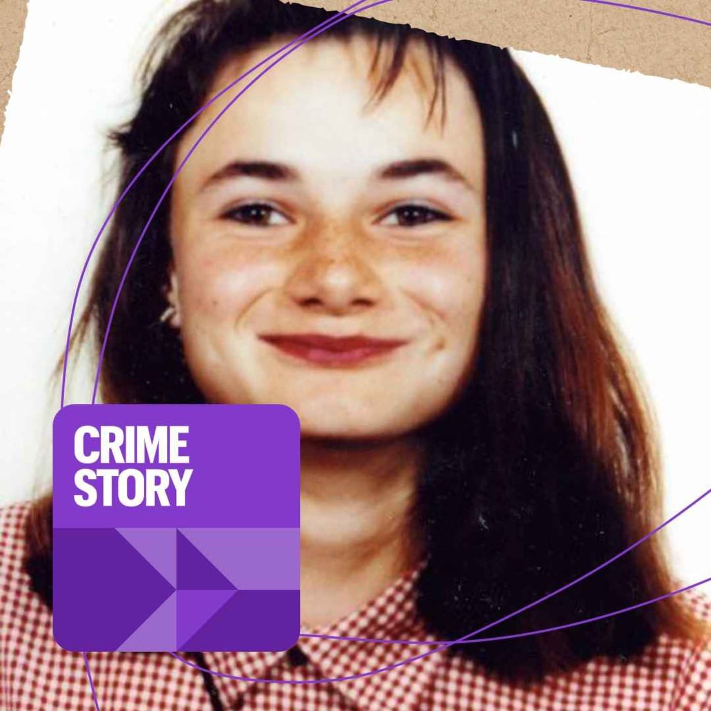 Crime story podcast cover art