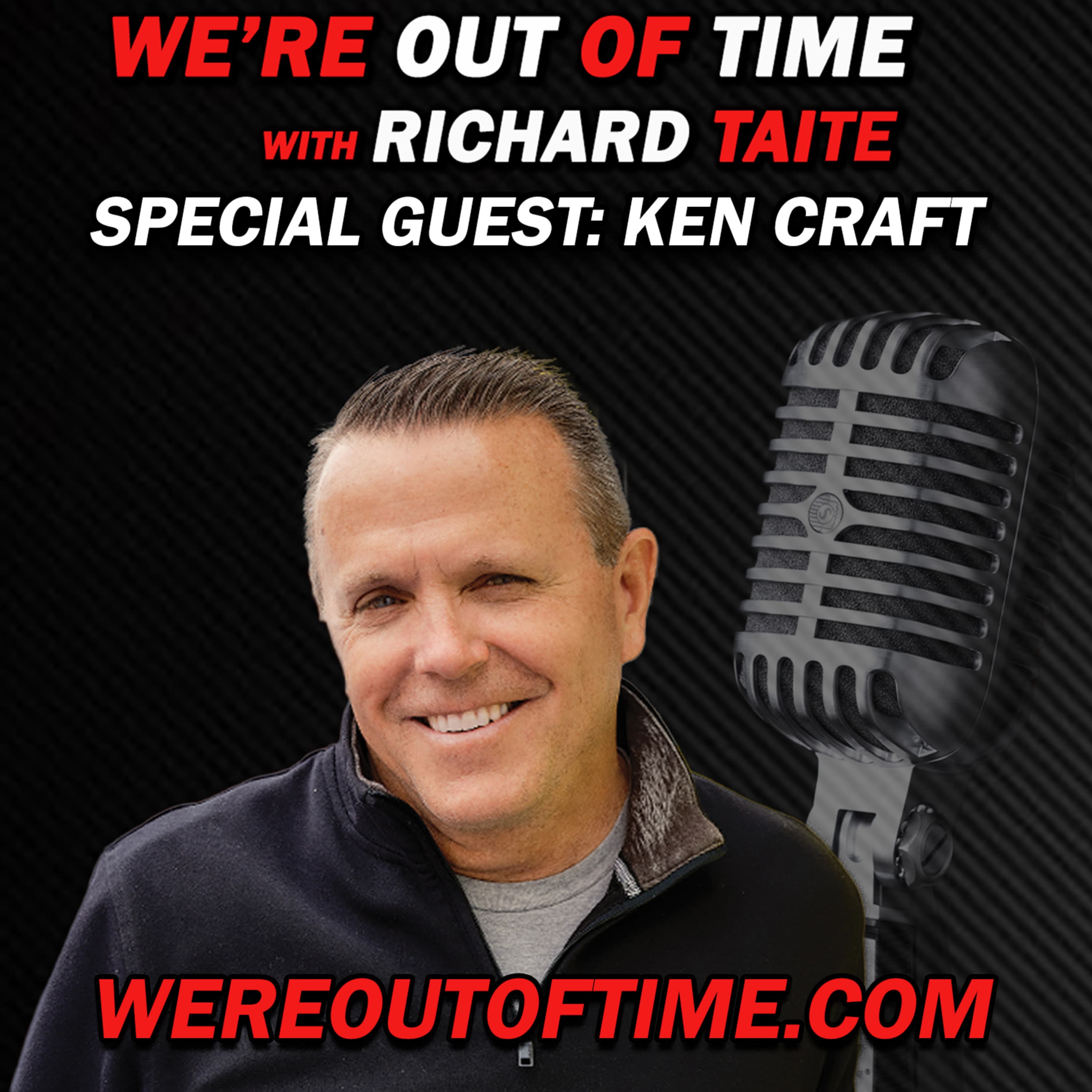 We're Out of Time podcast cover art