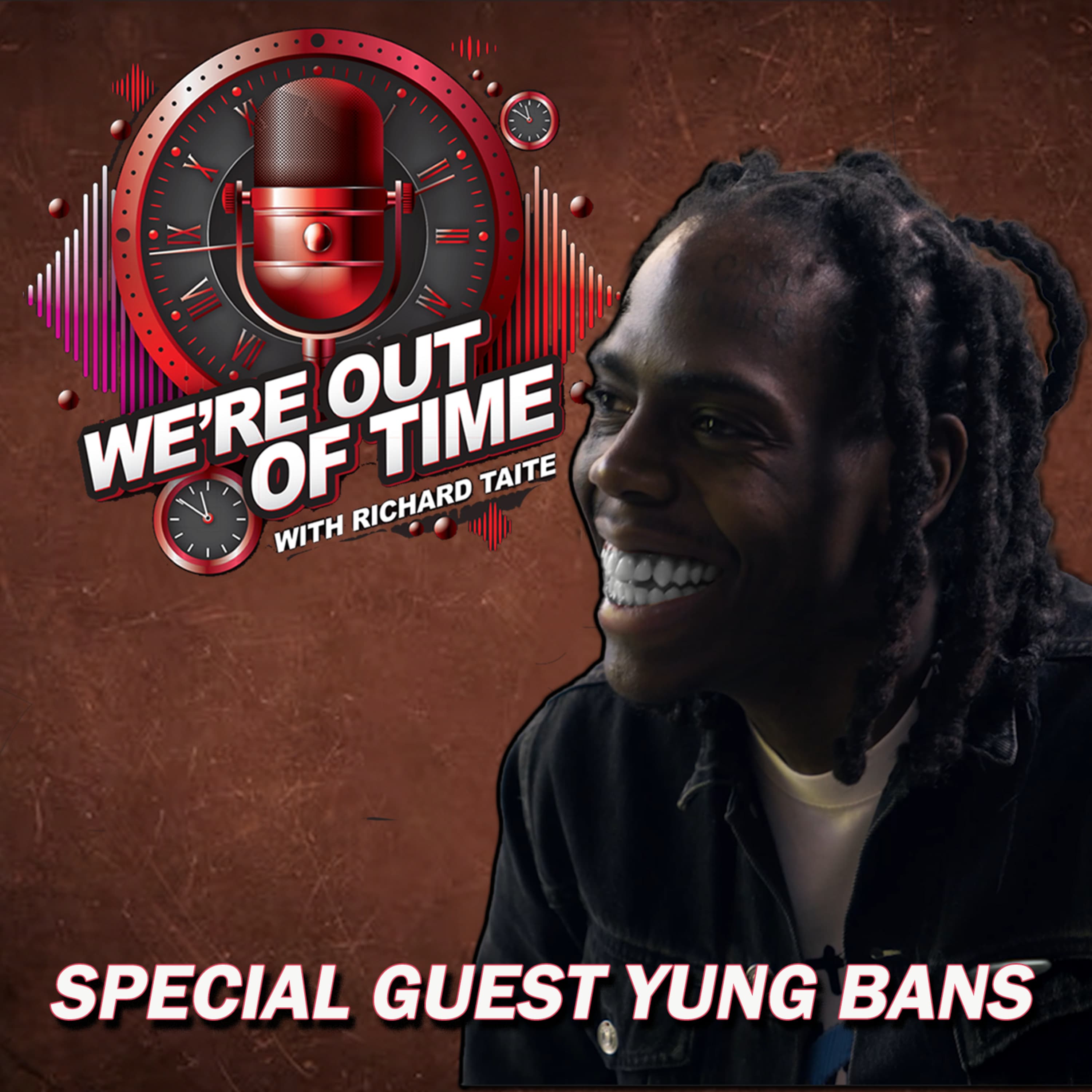 We're Out of Time podcast cover art