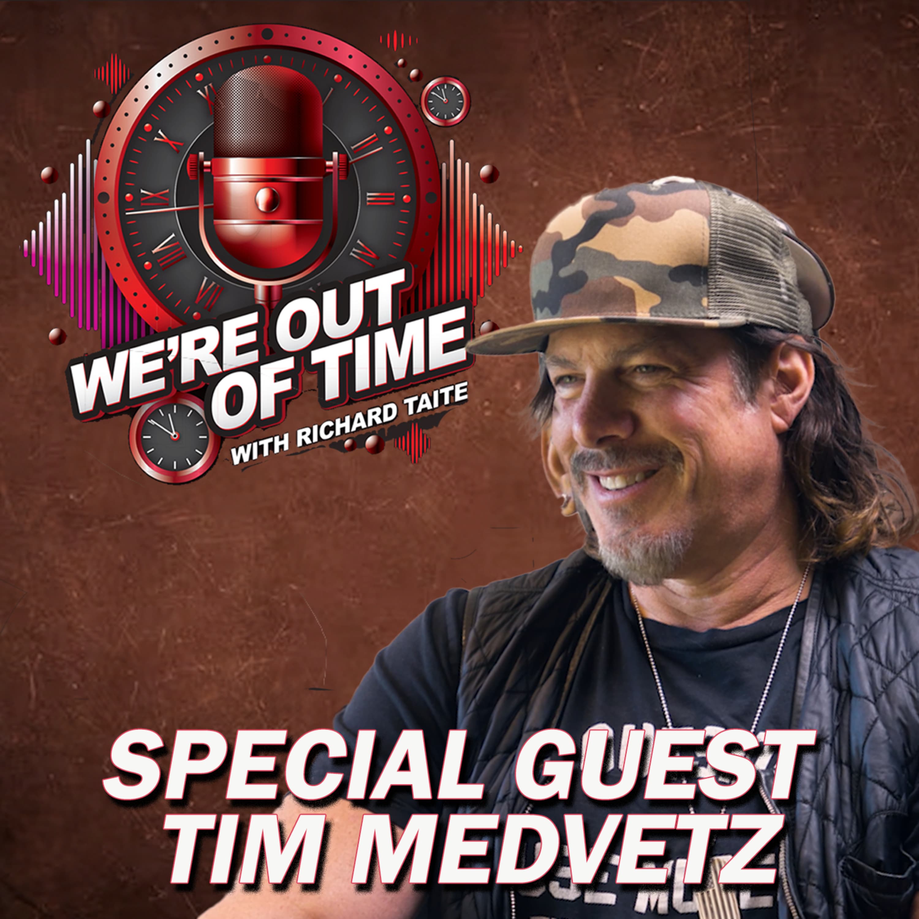 We're Out of Time podcast cover art