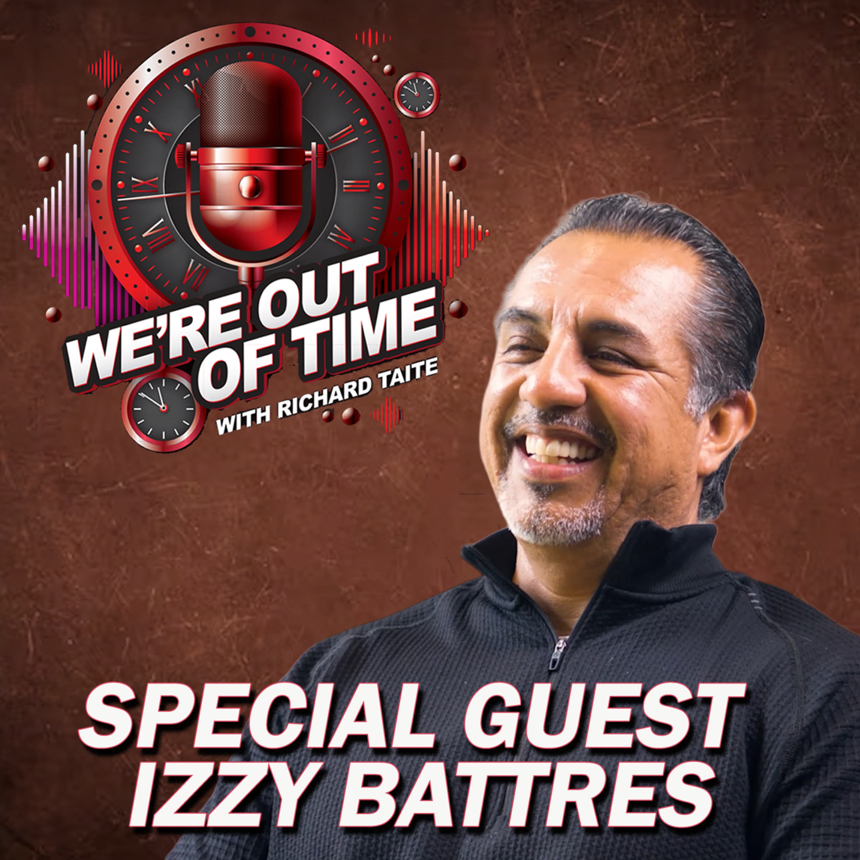 We're Out of Time podcast cover art