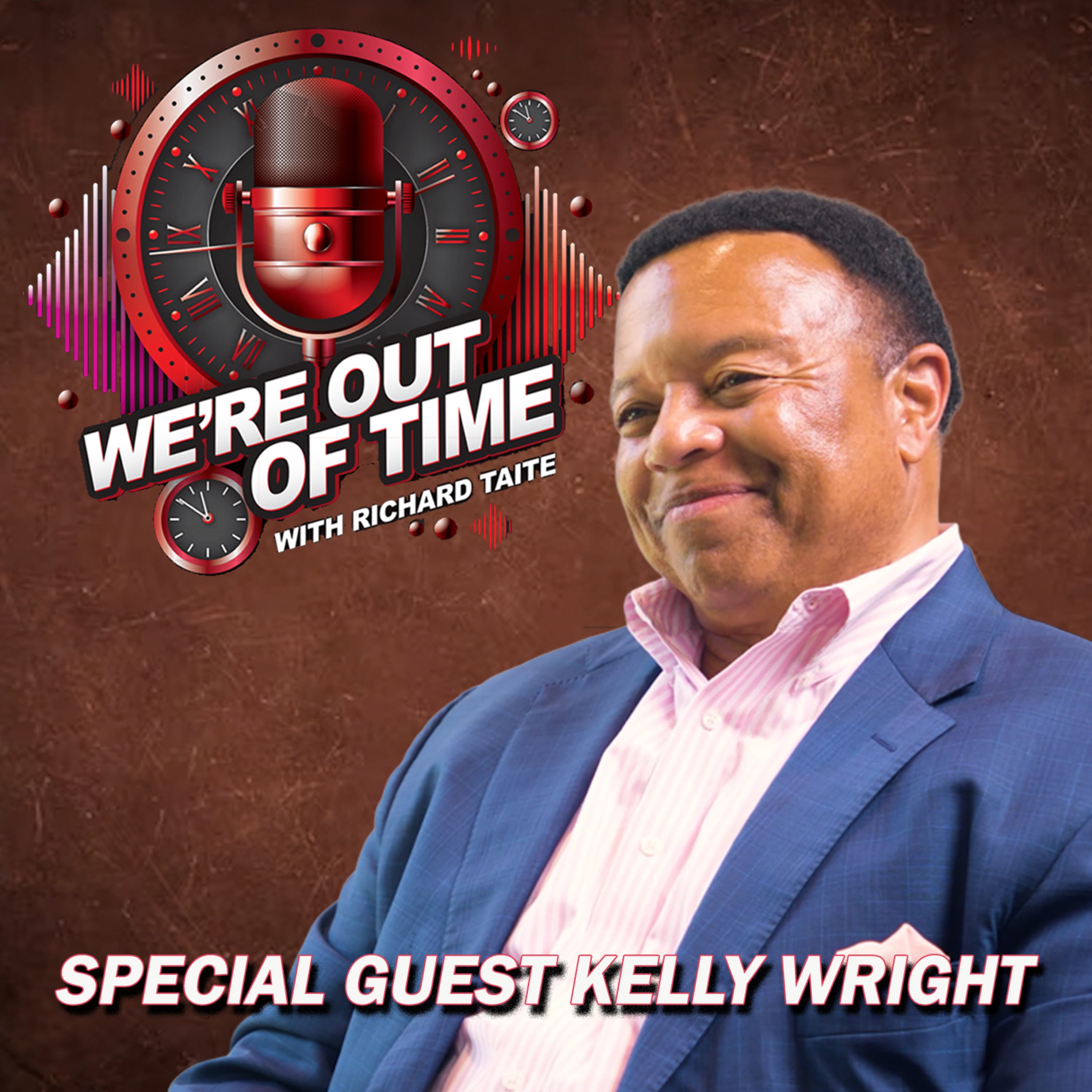 We're Out of Time podcast cover art