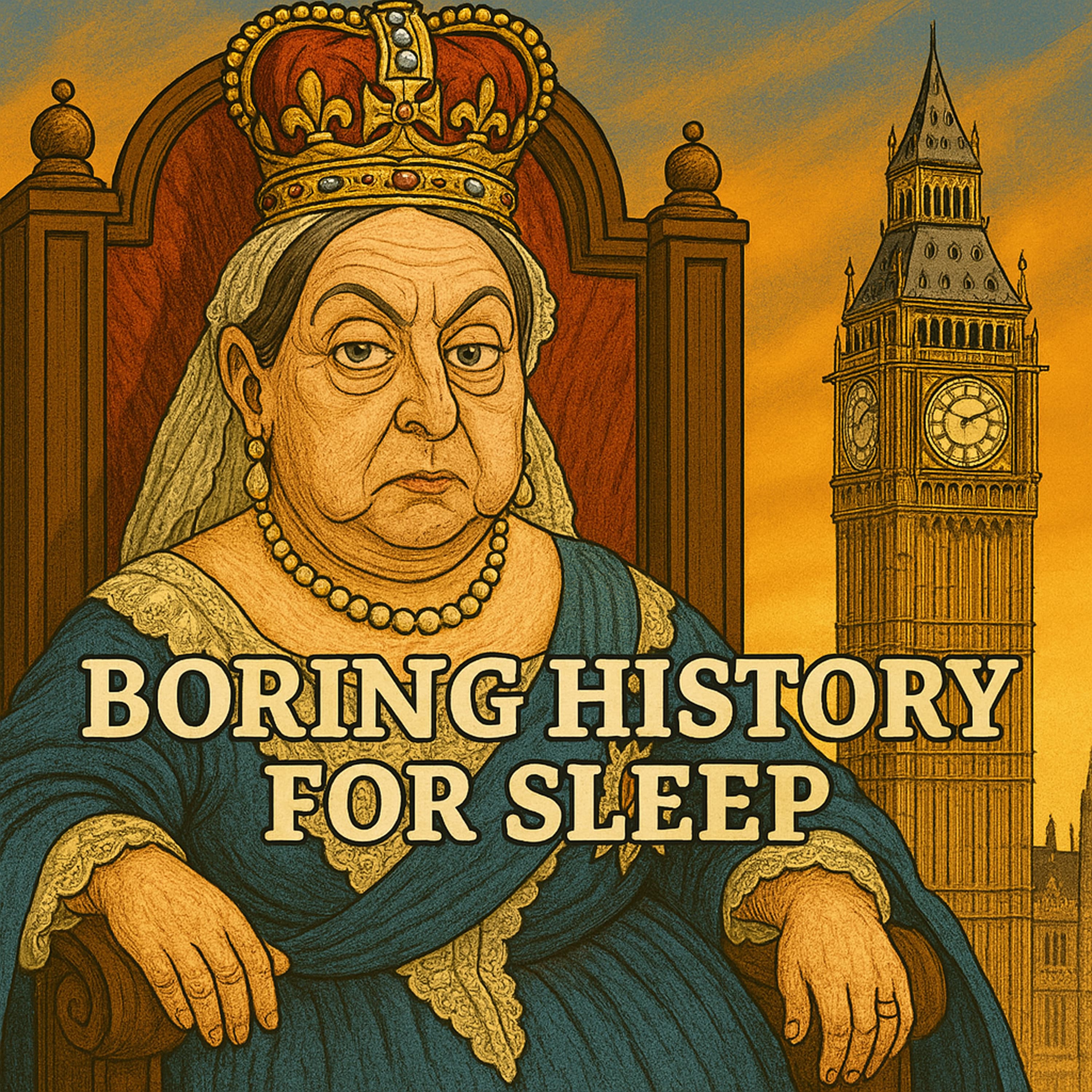 Boring History for Sleep podcast cover art