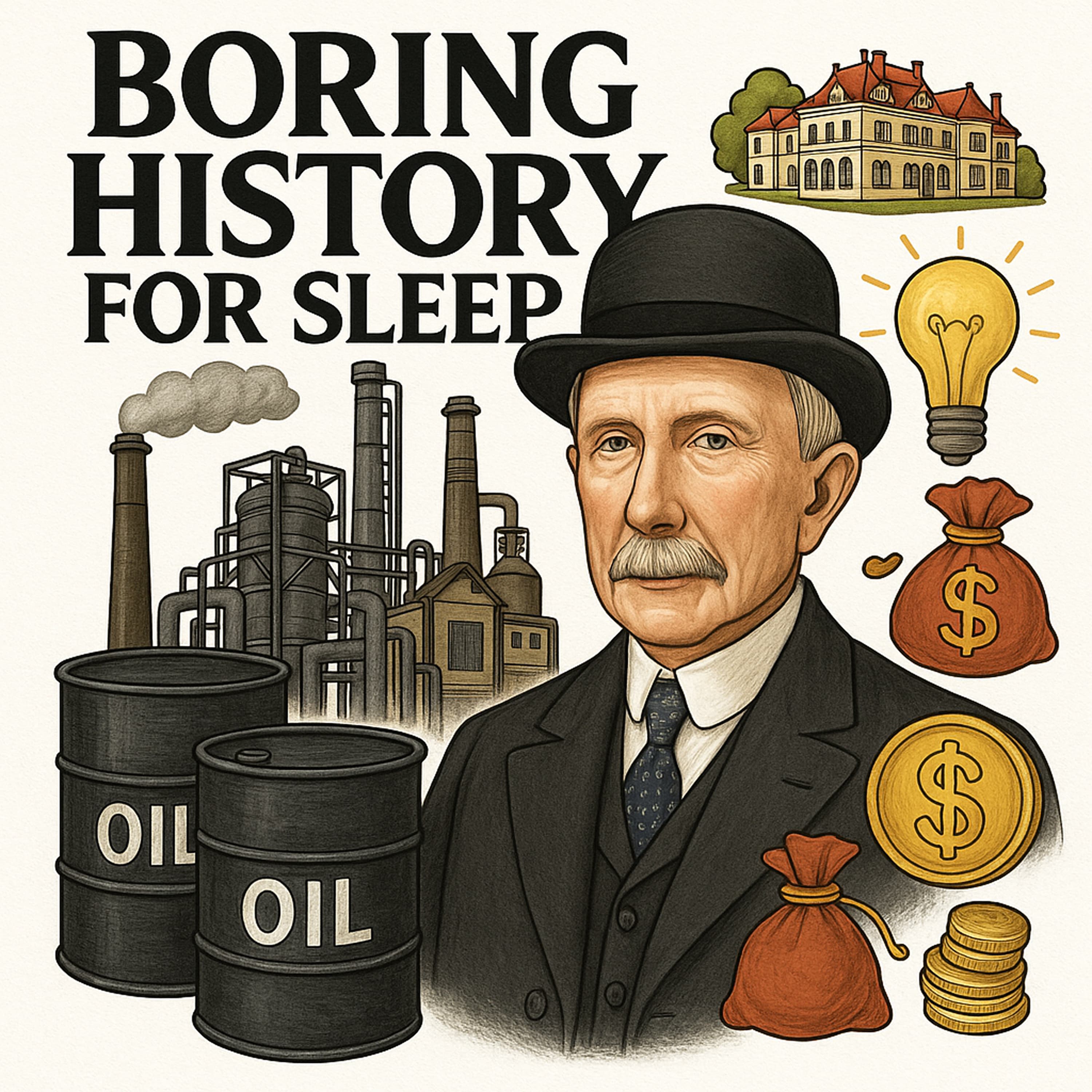 Boring History for Sleep podcast cover art