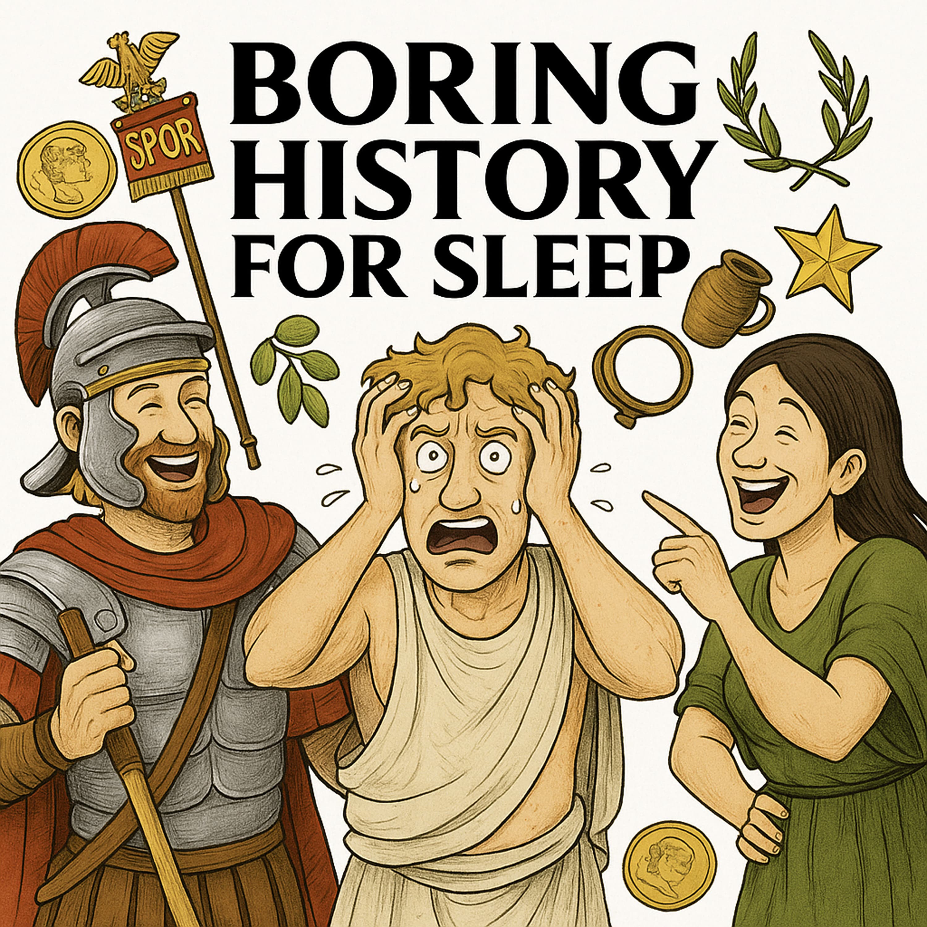 Boring History for Sleep podcast cover art