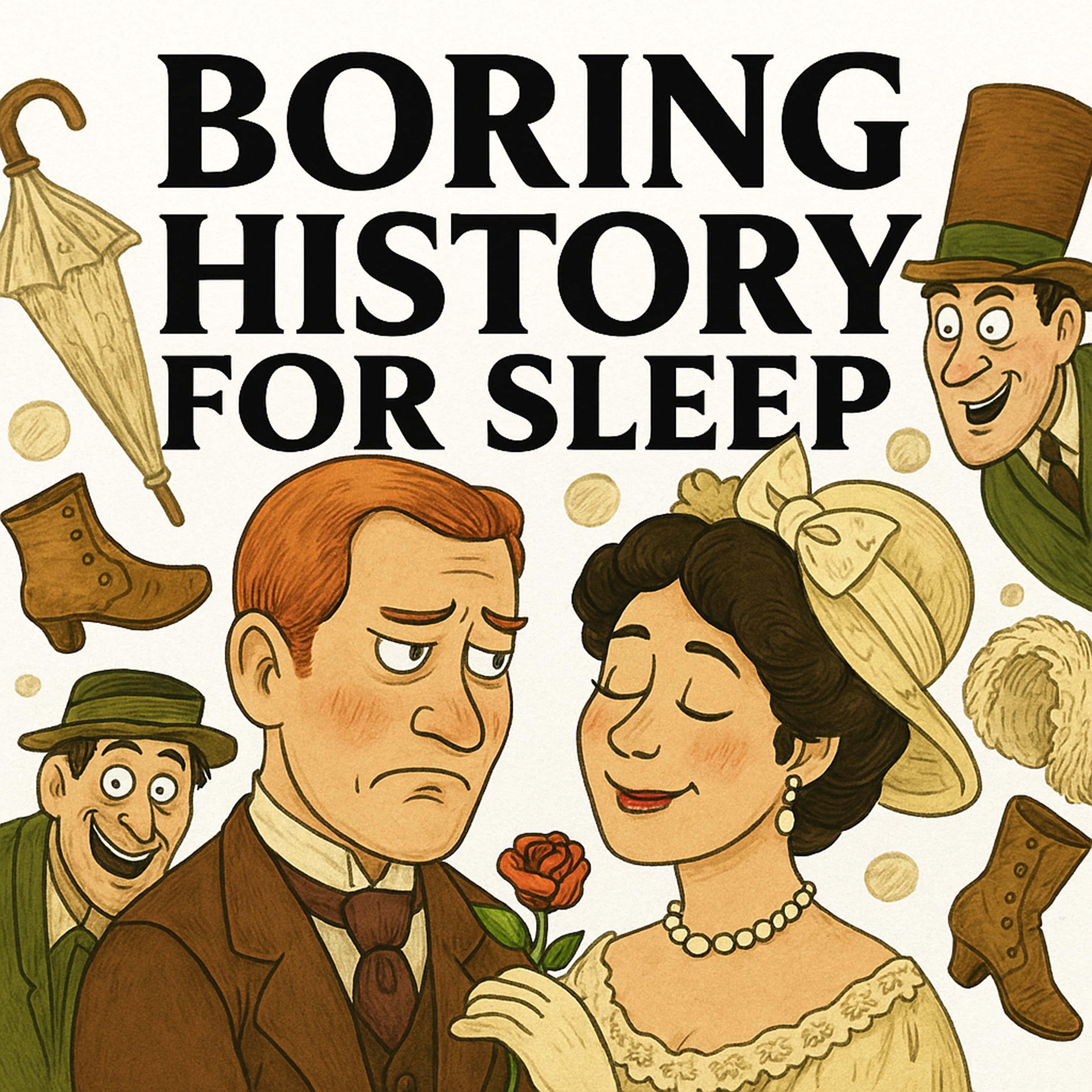 Boring History for Sleep podcast cover art