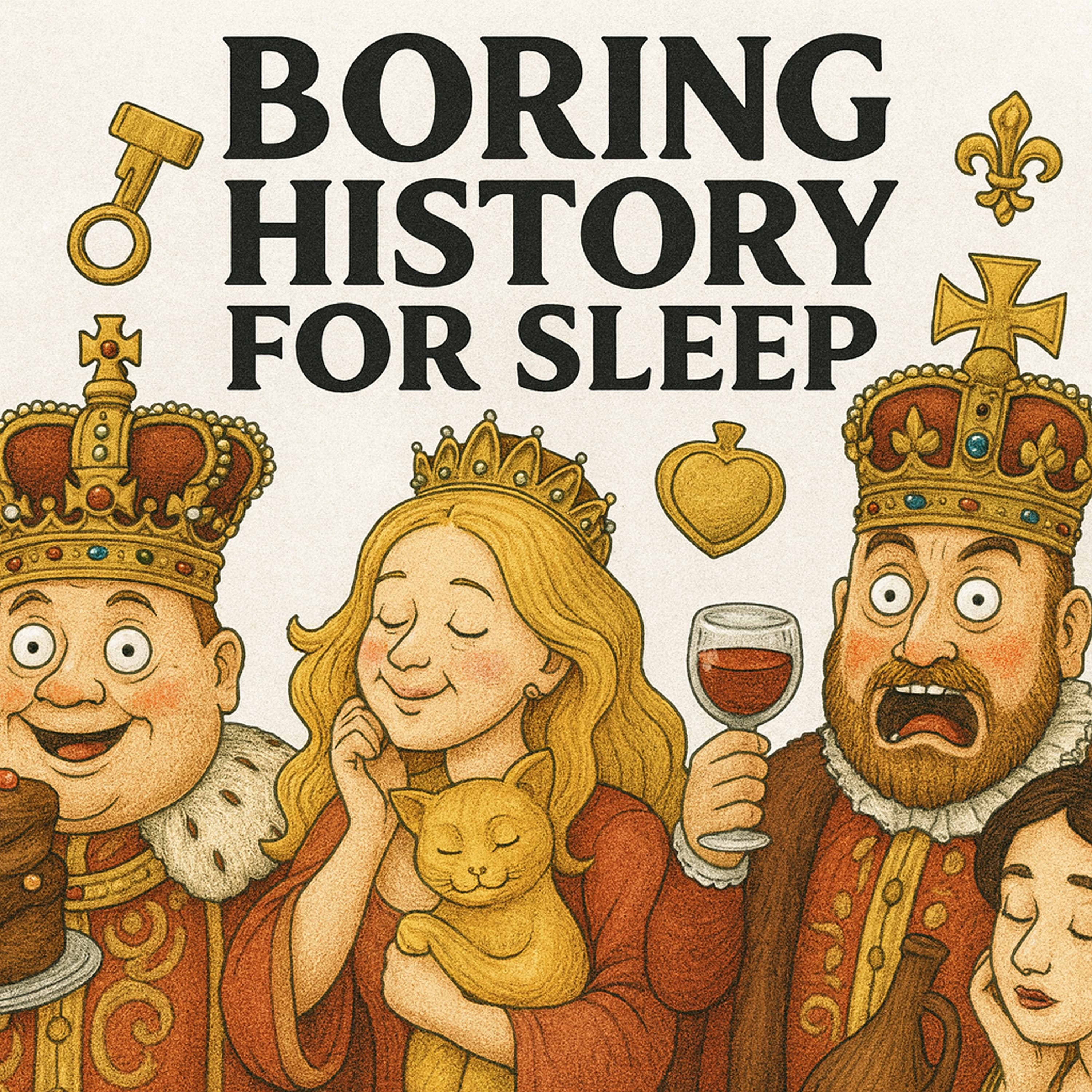 Boring History for Sleep podcast cover art
