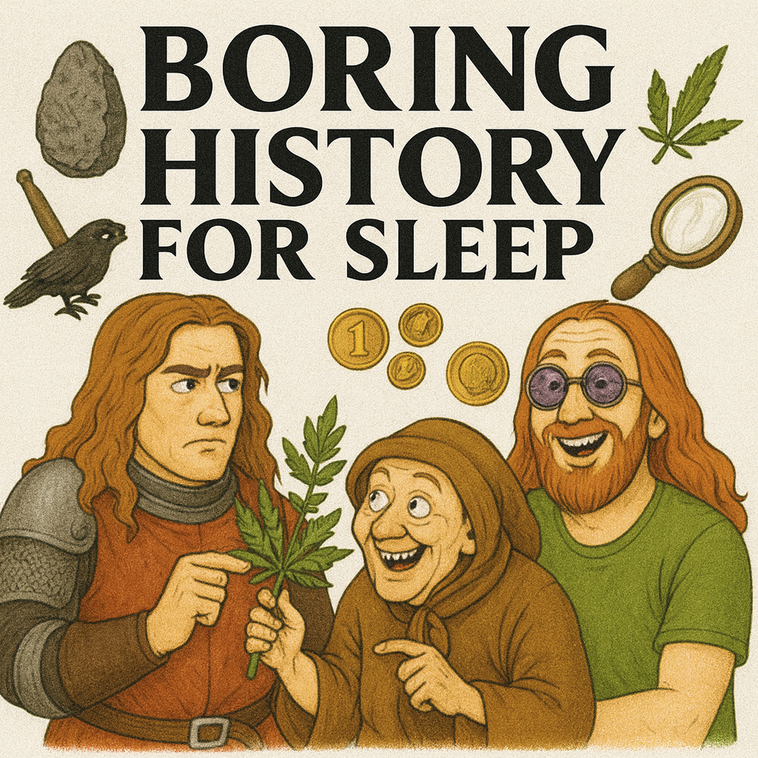 Boring History for Sleep podcast cover art