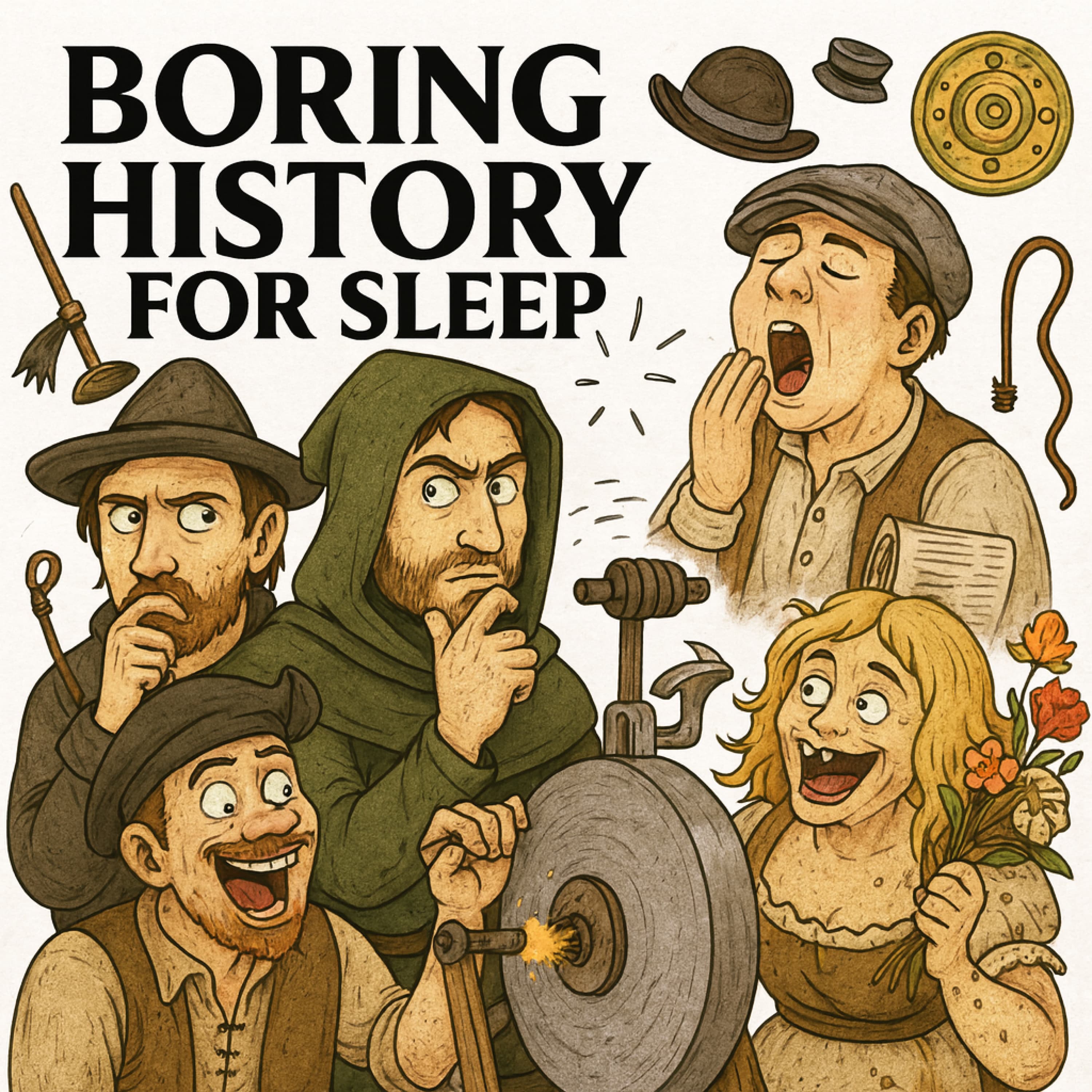 Boring History for Sleep podcast cover art