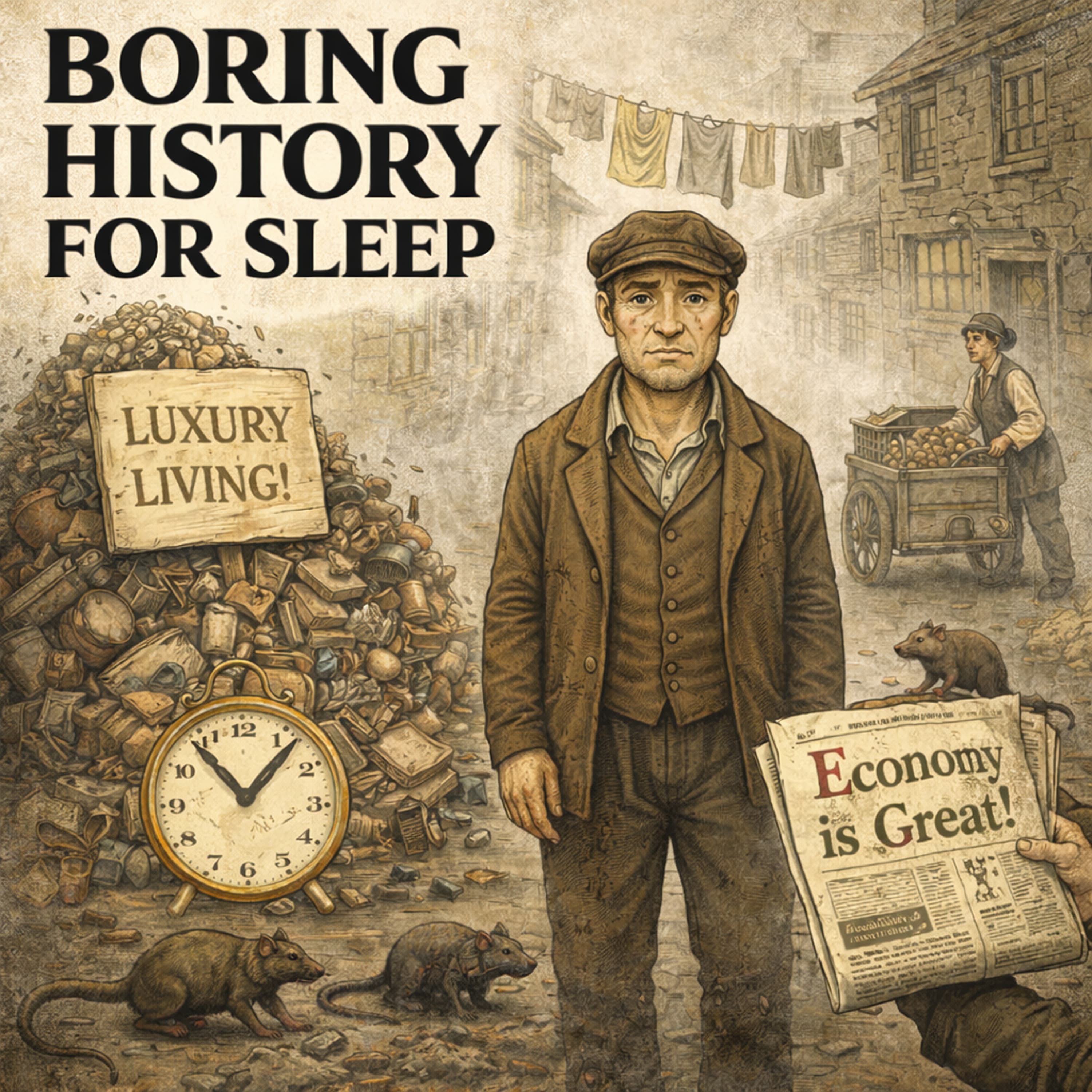 Boring History for Sleep podcast cover art