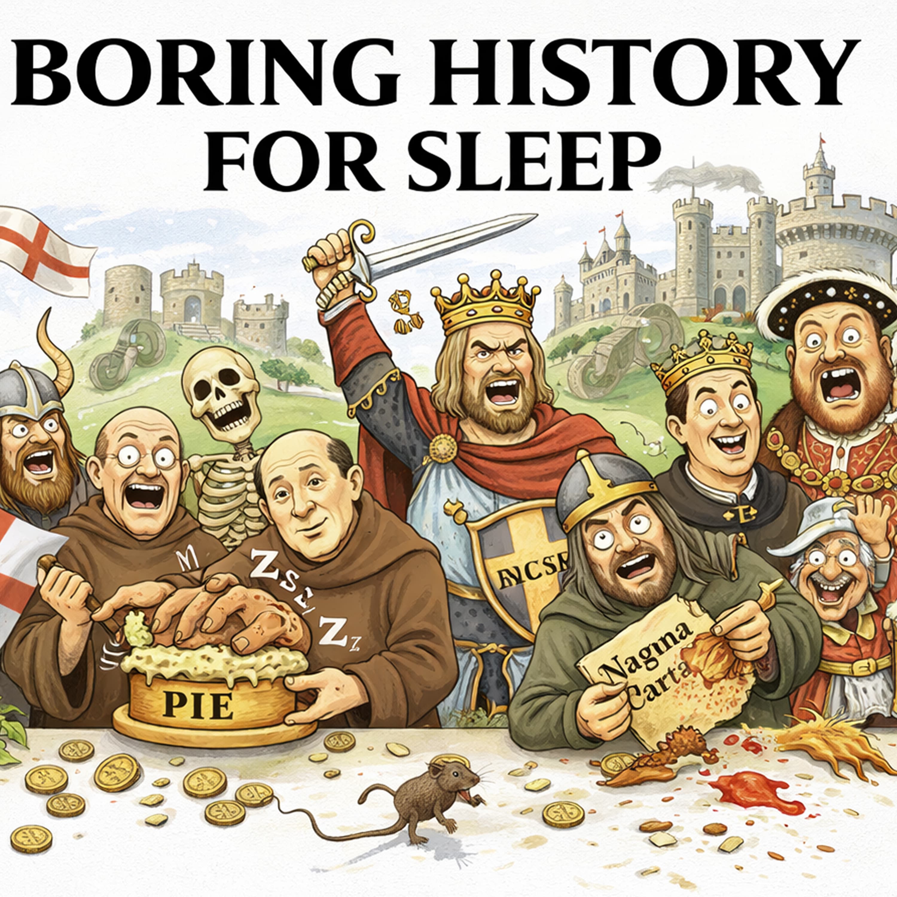 Boring History for Sleep podcast cover art