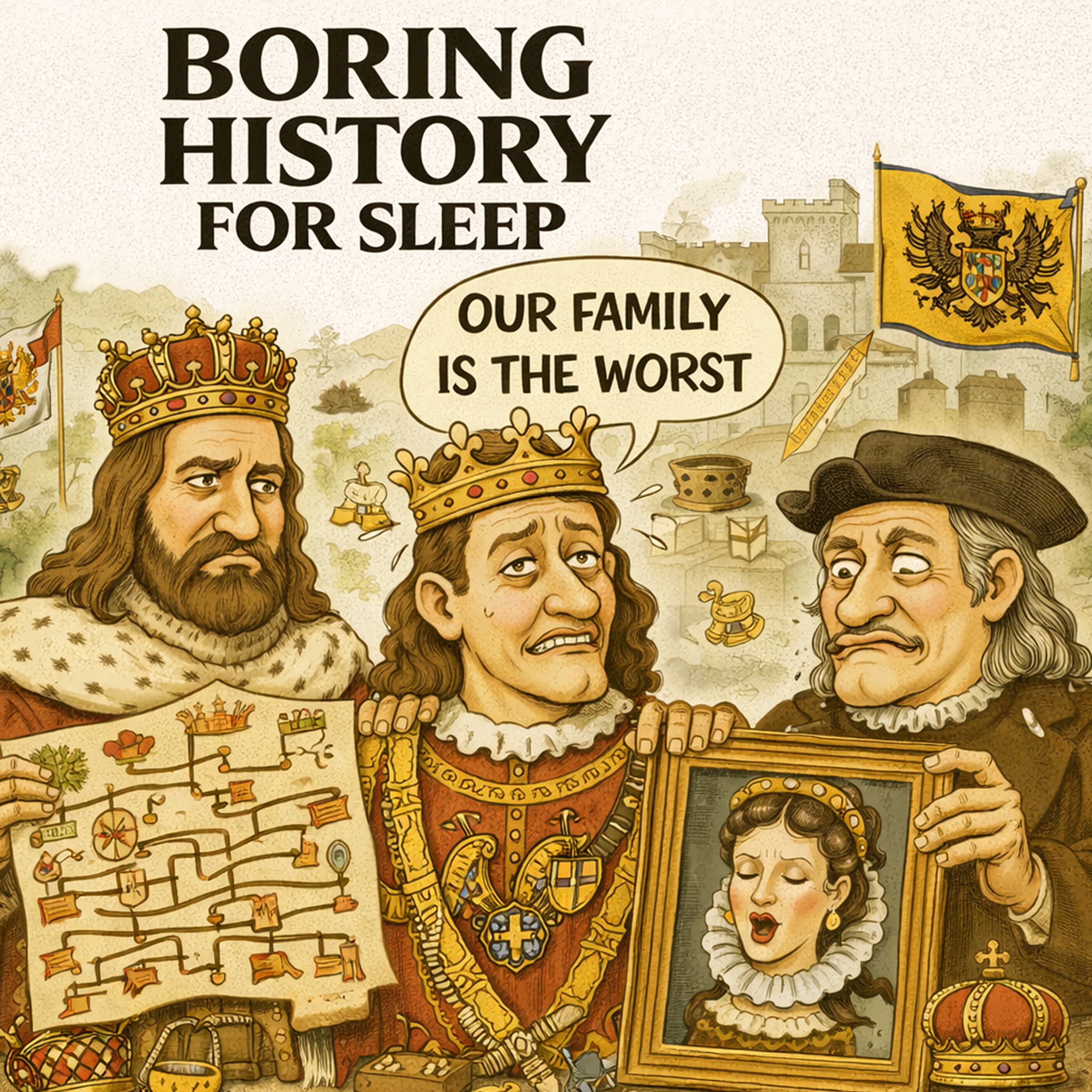 Boring History for Sleep podcast cover art