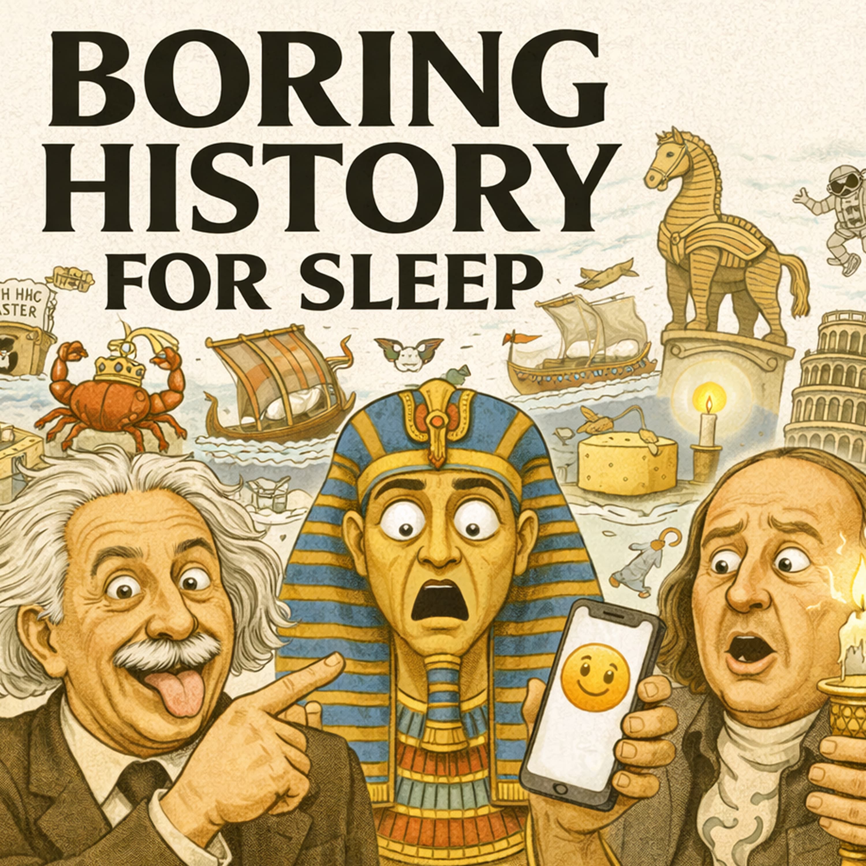 Boring History for Sleep podcast cover art