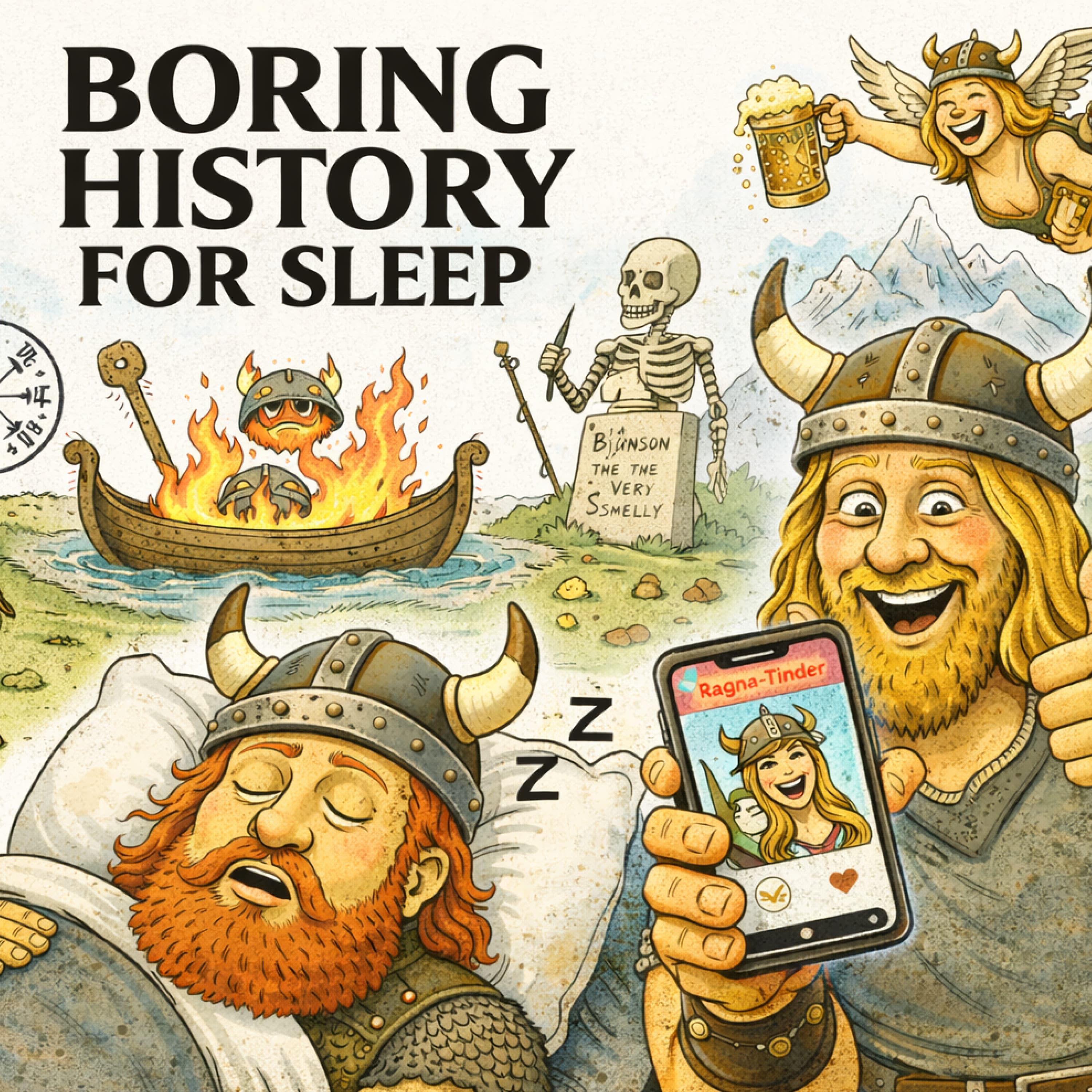 Boring History for Sleep podcast cover art